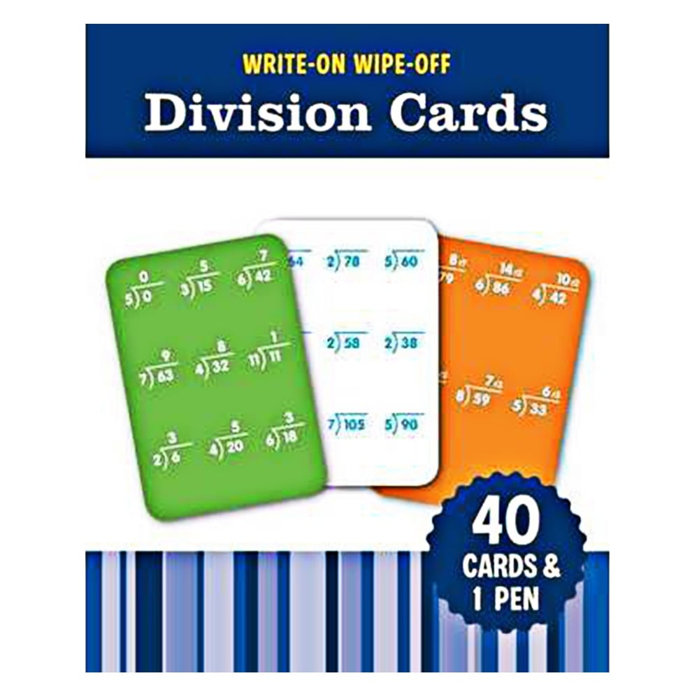 WRITE-ON WIPE-OFF DIVISION CARDS Çocuk Kitapları Uzmanı - Children's Books Expert