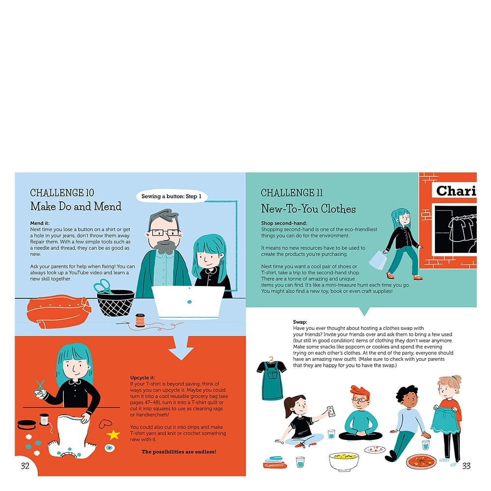 ZERO WASTE KIDS - 30 CHALLENGES TO CUT DOWN WASTE Çocuk Kitapları Uzmanı - Children's Books Expert