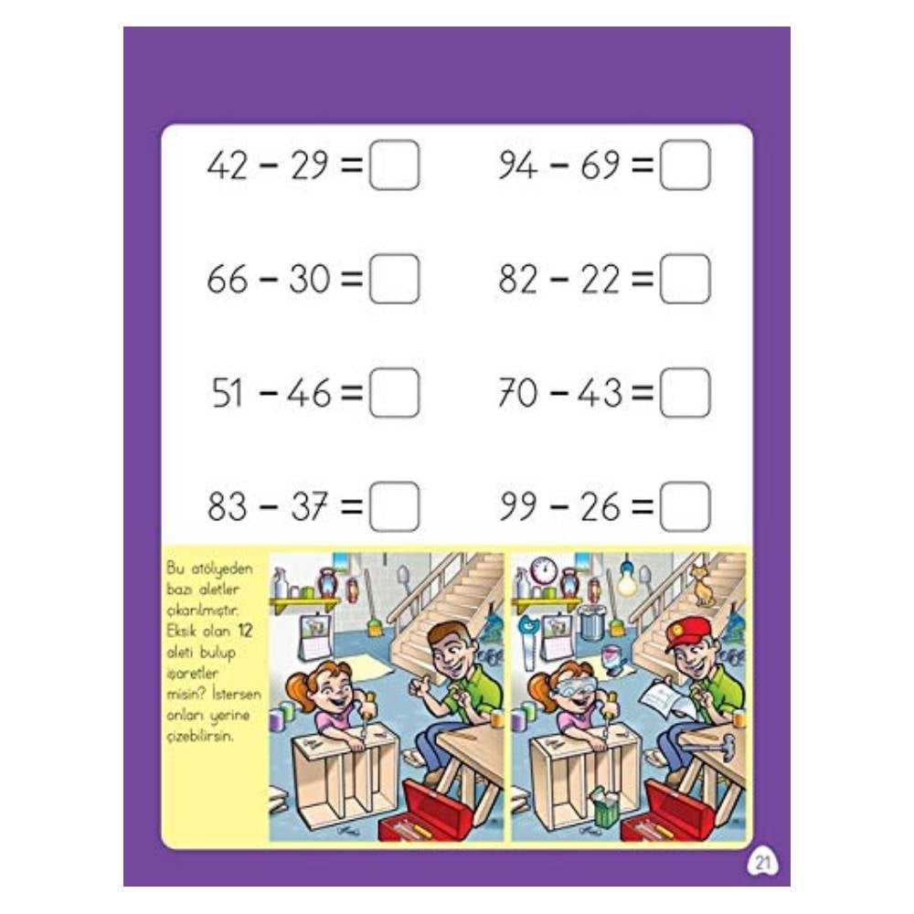 ZİHİNDEN EĞLENCELİ ÖĞRETİCİ ÇIKARMA ETKİNLİK KİTABI Çocuk Kitapları Uzmanı - Children's Books Expert