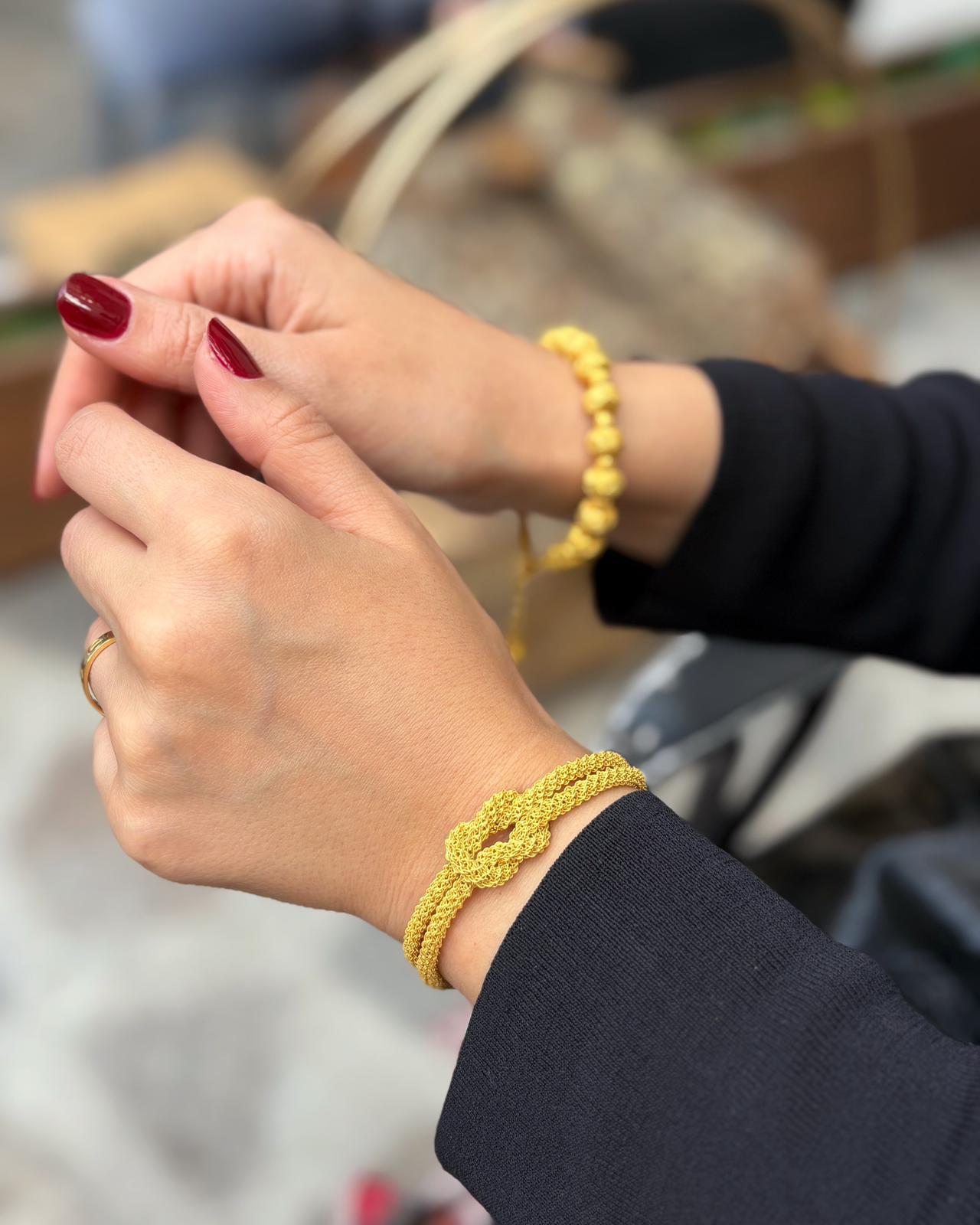 1000 Ayar Gümüş Düğüm Kazaziye Bileklik