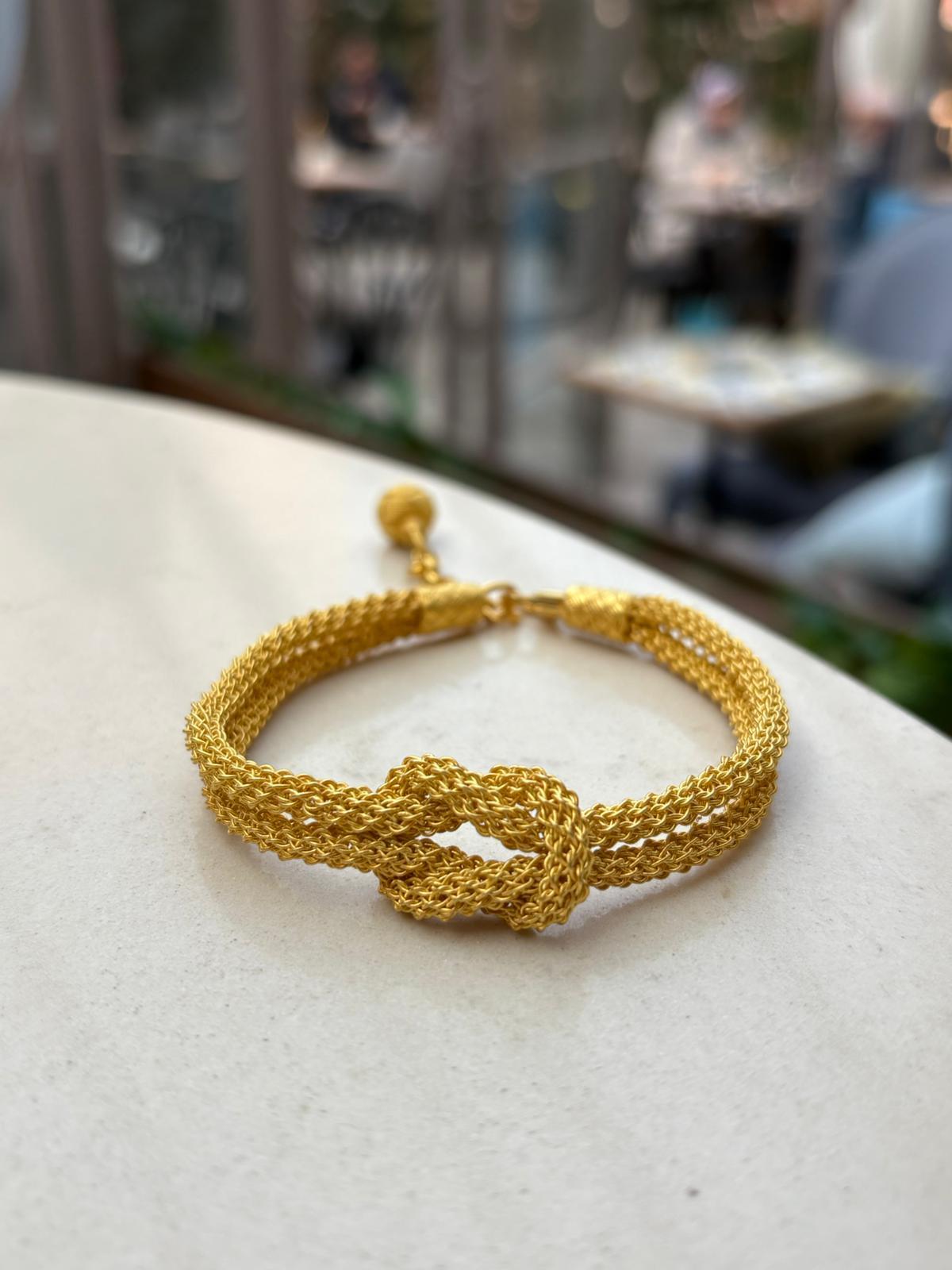 1000 Ayar Gümüş Düğüm Kazaziye Bileklik