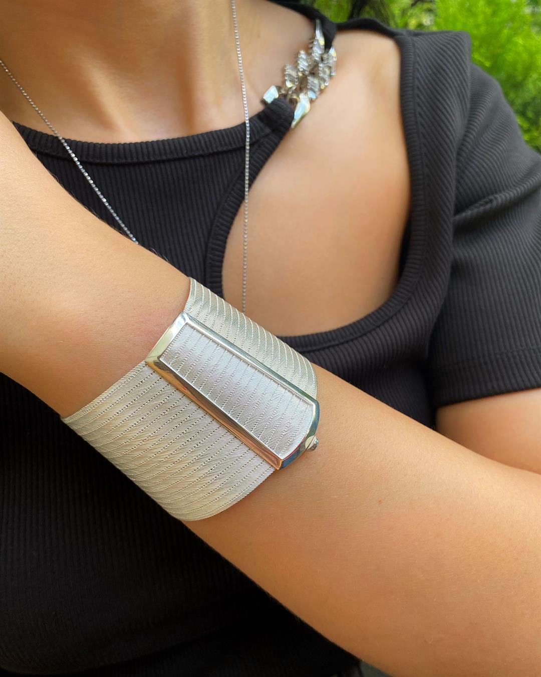 925 Ayar Gümüş 19 Sıra Hasır Bileklik