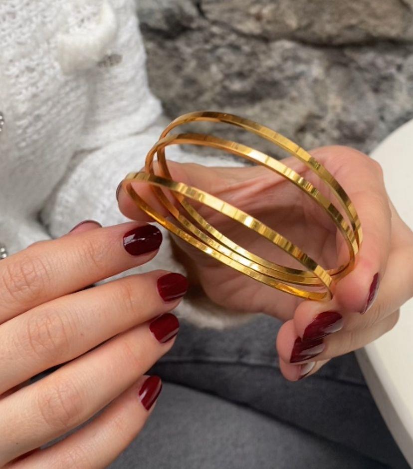 925 Ayar Gümüş İnce Kibrit Çöpü Bilezik