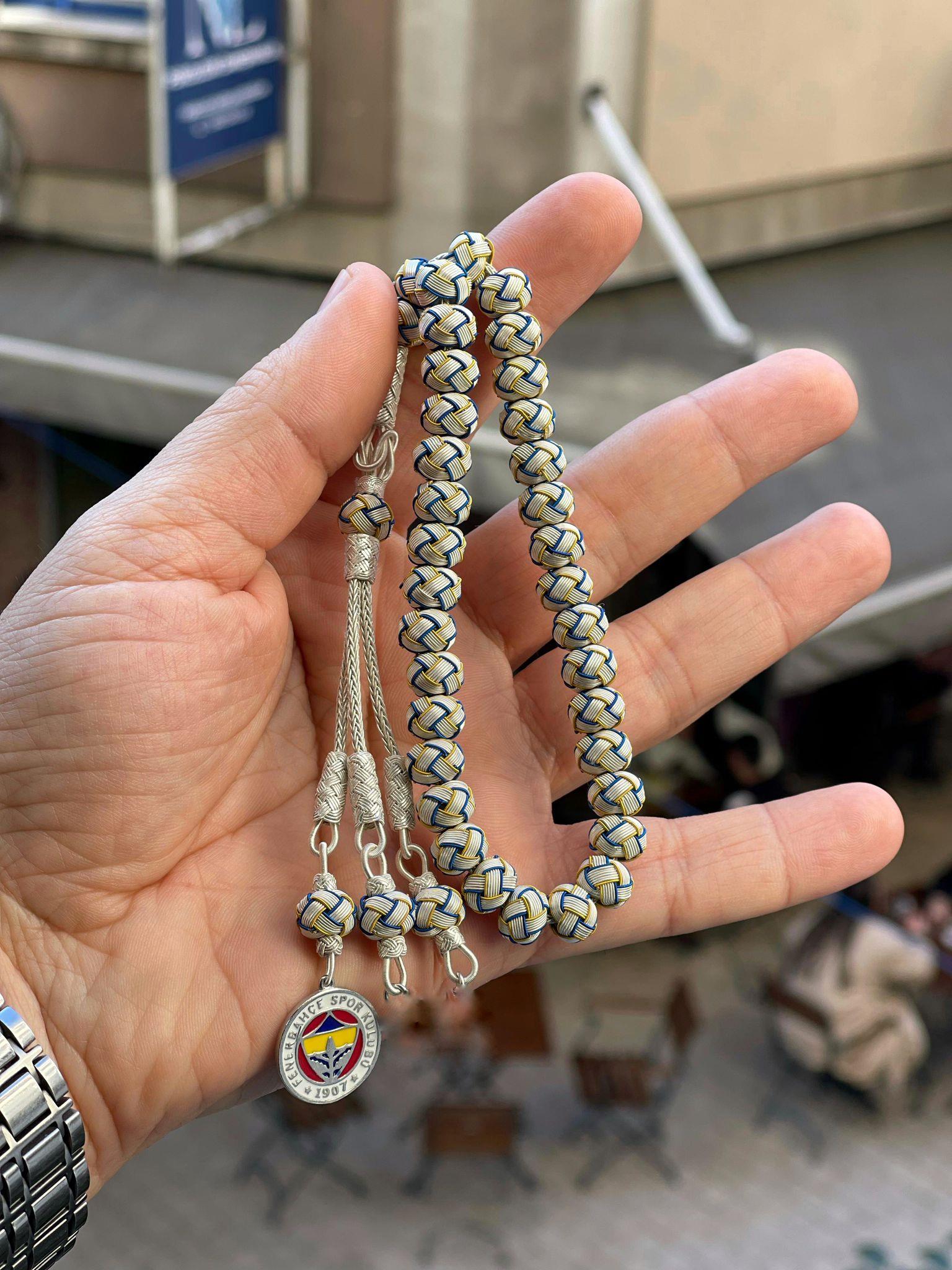 Erkek Gümüş Fenerbahçe Kazaziye Tesbih