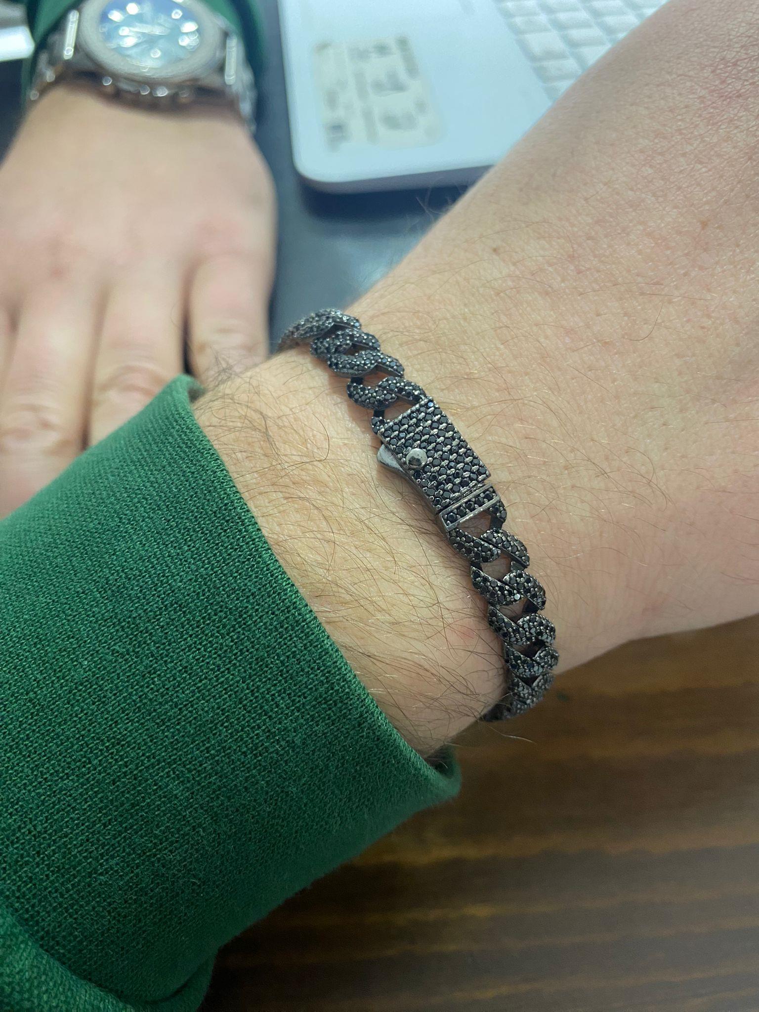 Erkek Gümüş Gurmet Zincir Bileklik 5926