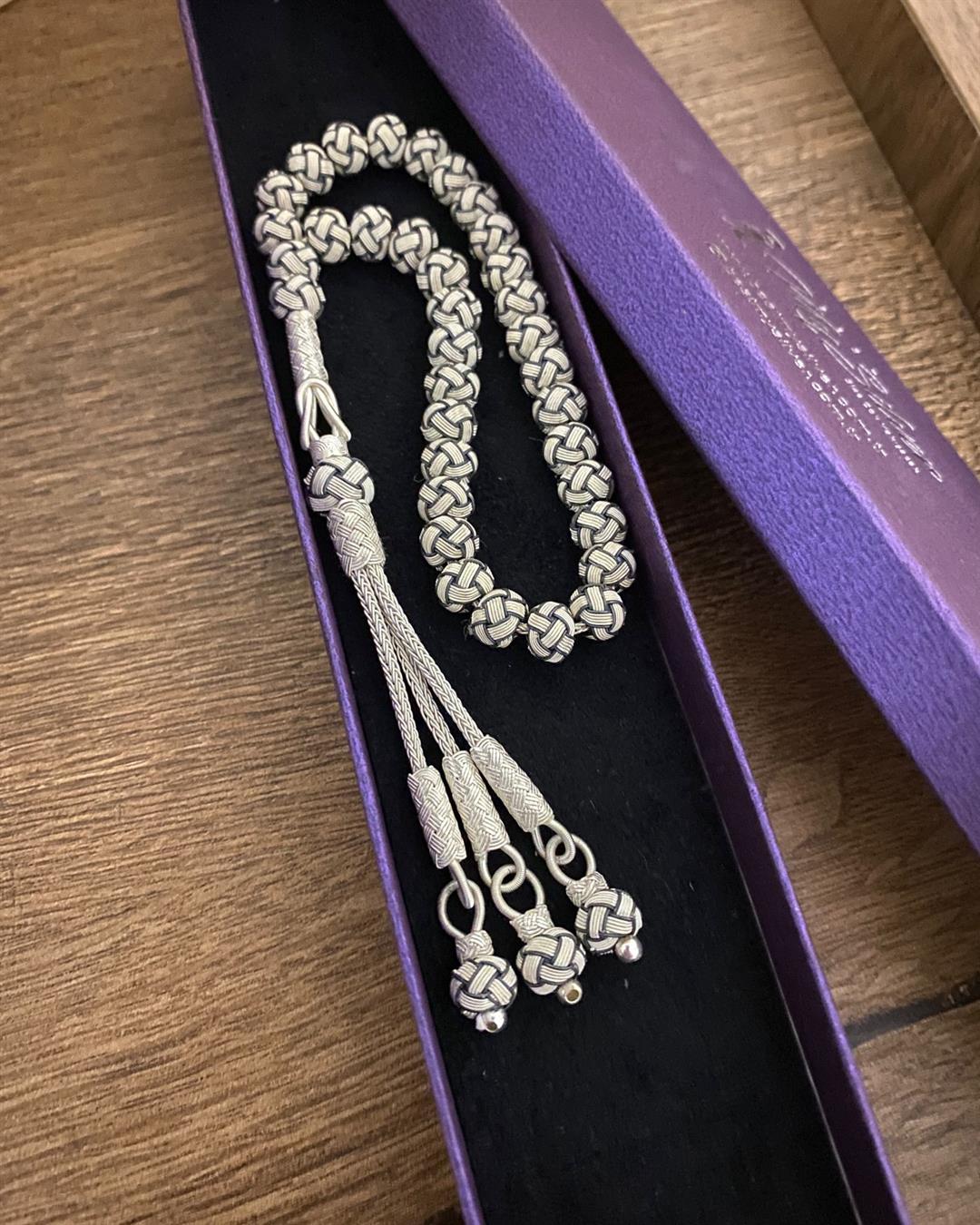 Erkek Gümüş Kazaziye Tesbih