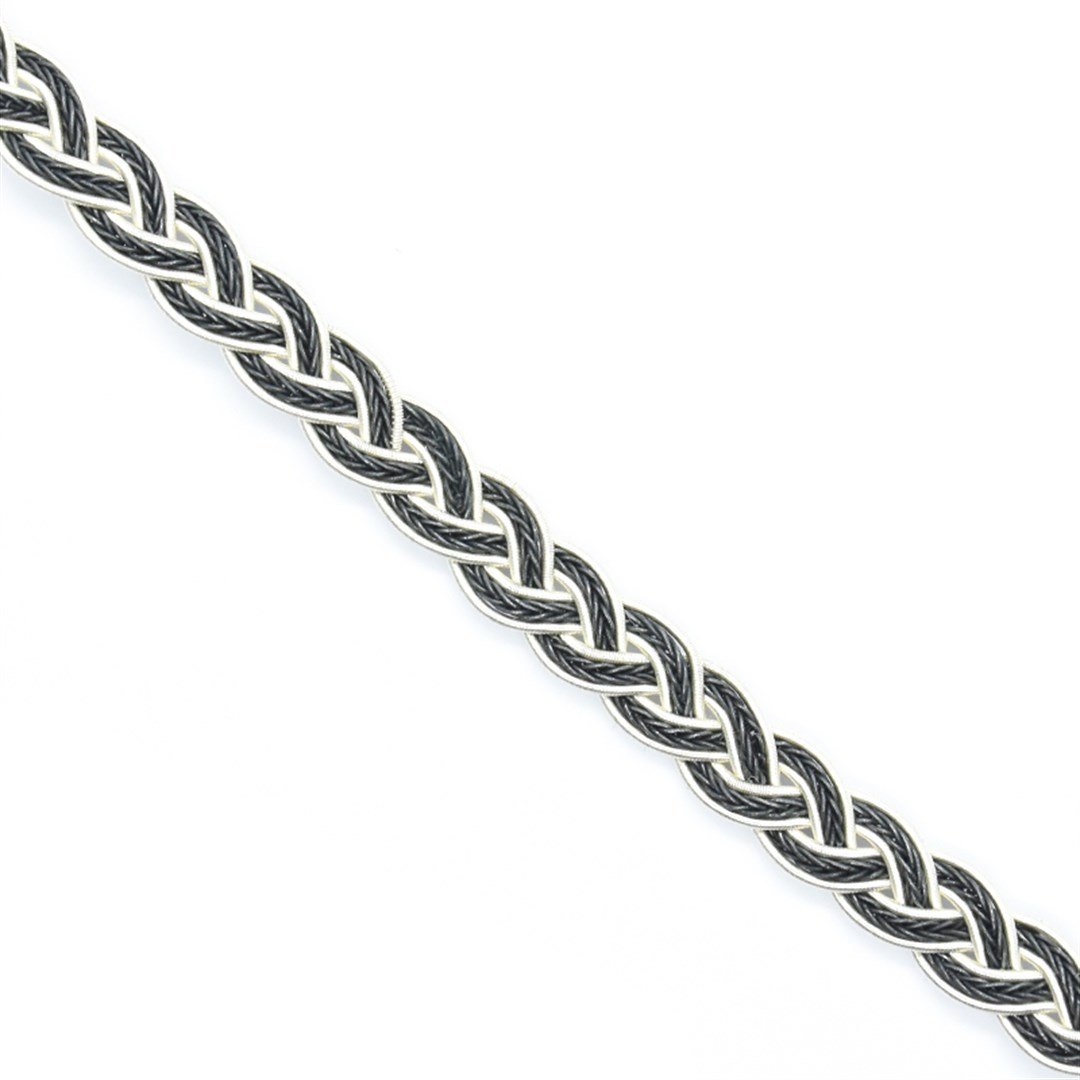 Gümüş Örme Kazaziye Bileklik