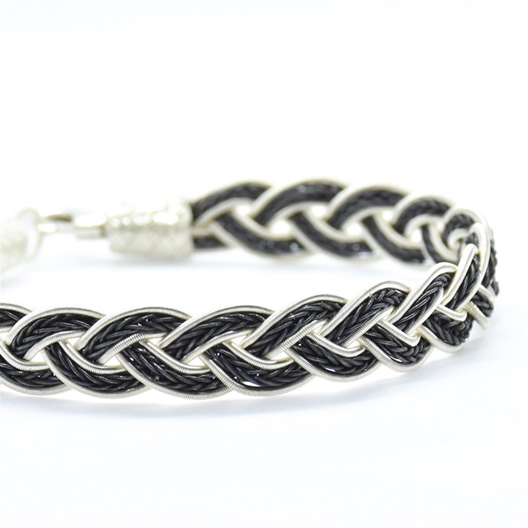 Gümüş Örme Kazaziye Bileklik