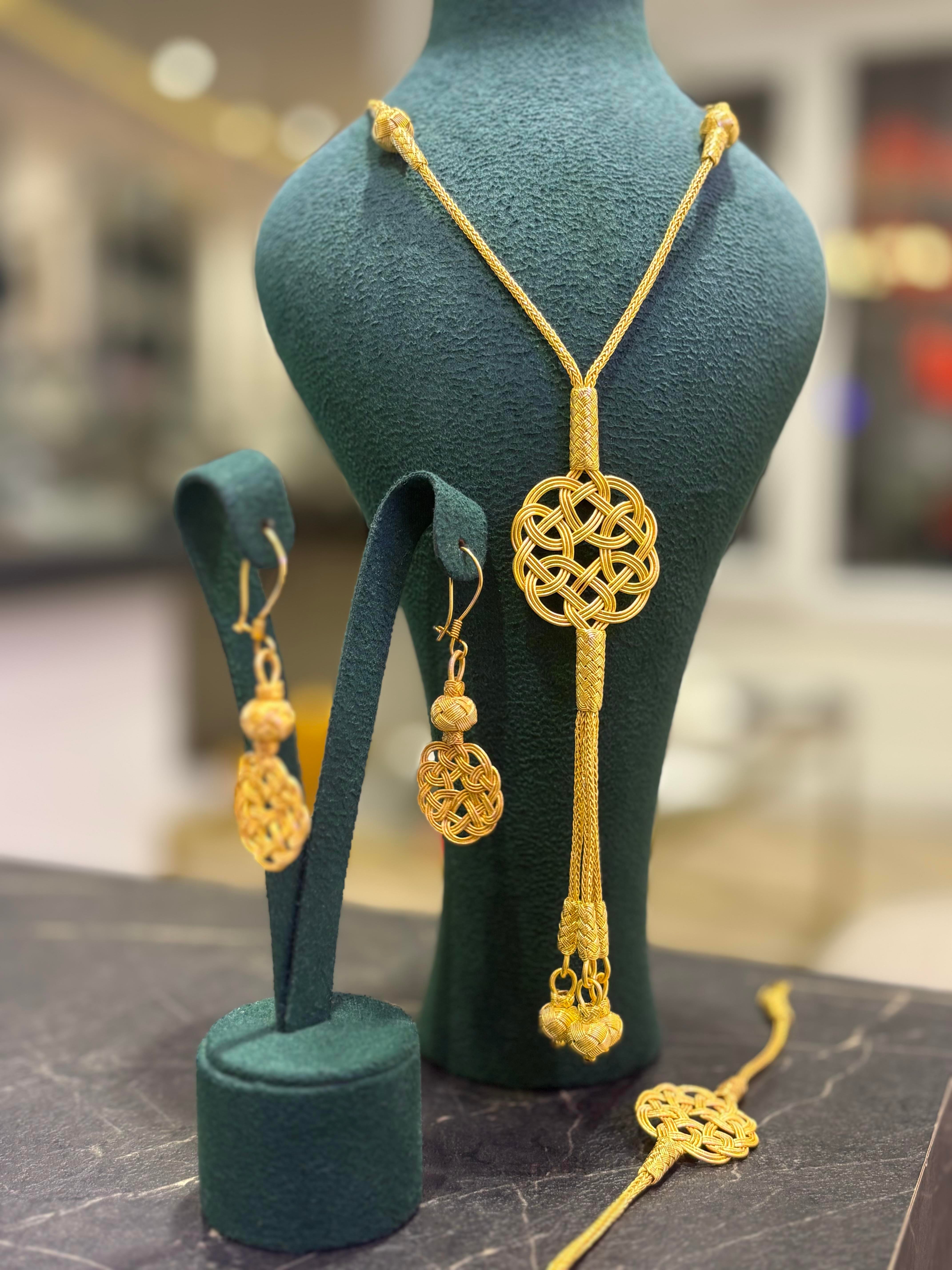 Kadın Gümüş 1000 Ayar Aşk Düğümü Kazaziye Set