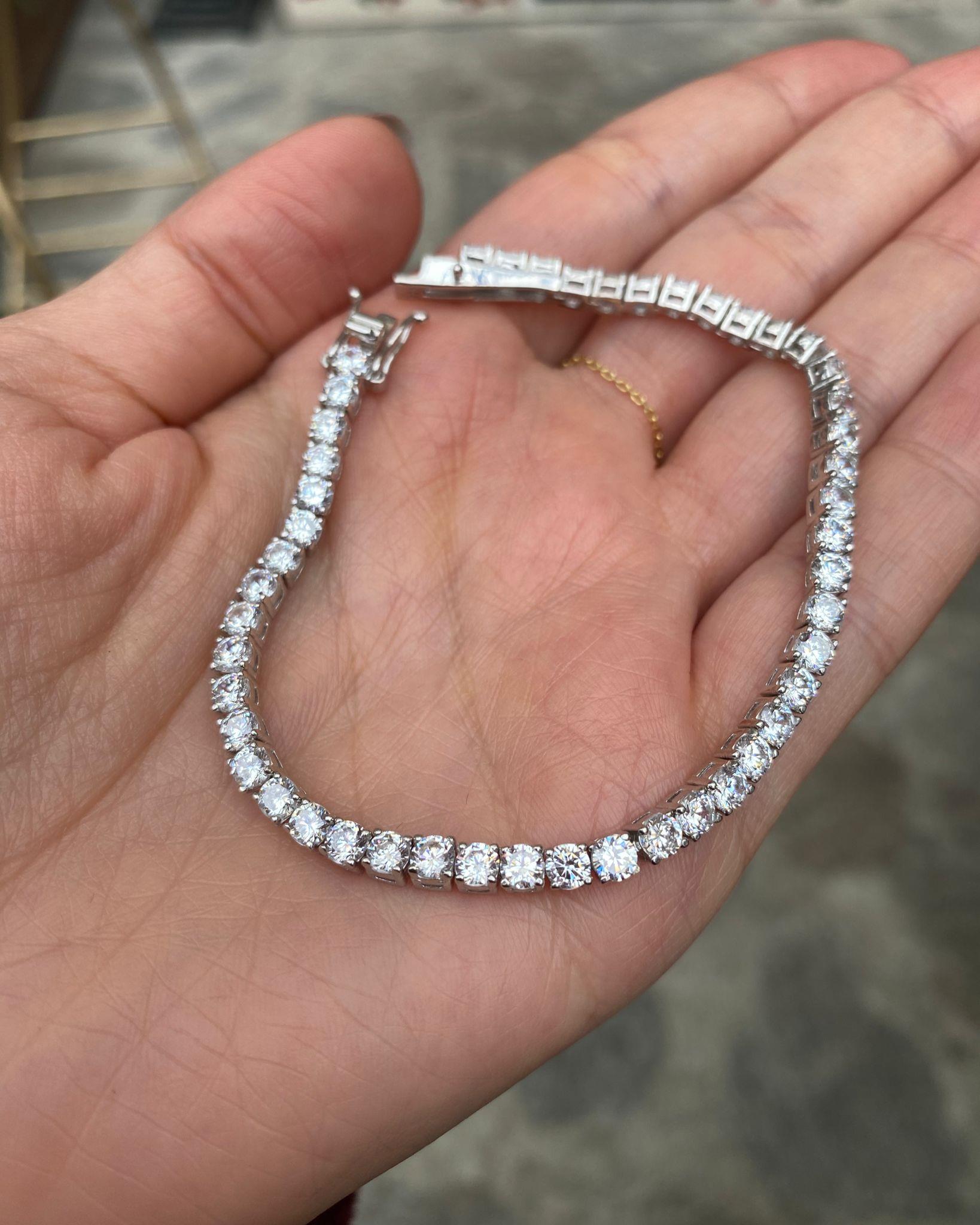 Kadın Gümüş 3.5 MM Su Yolu Bileklik 2635