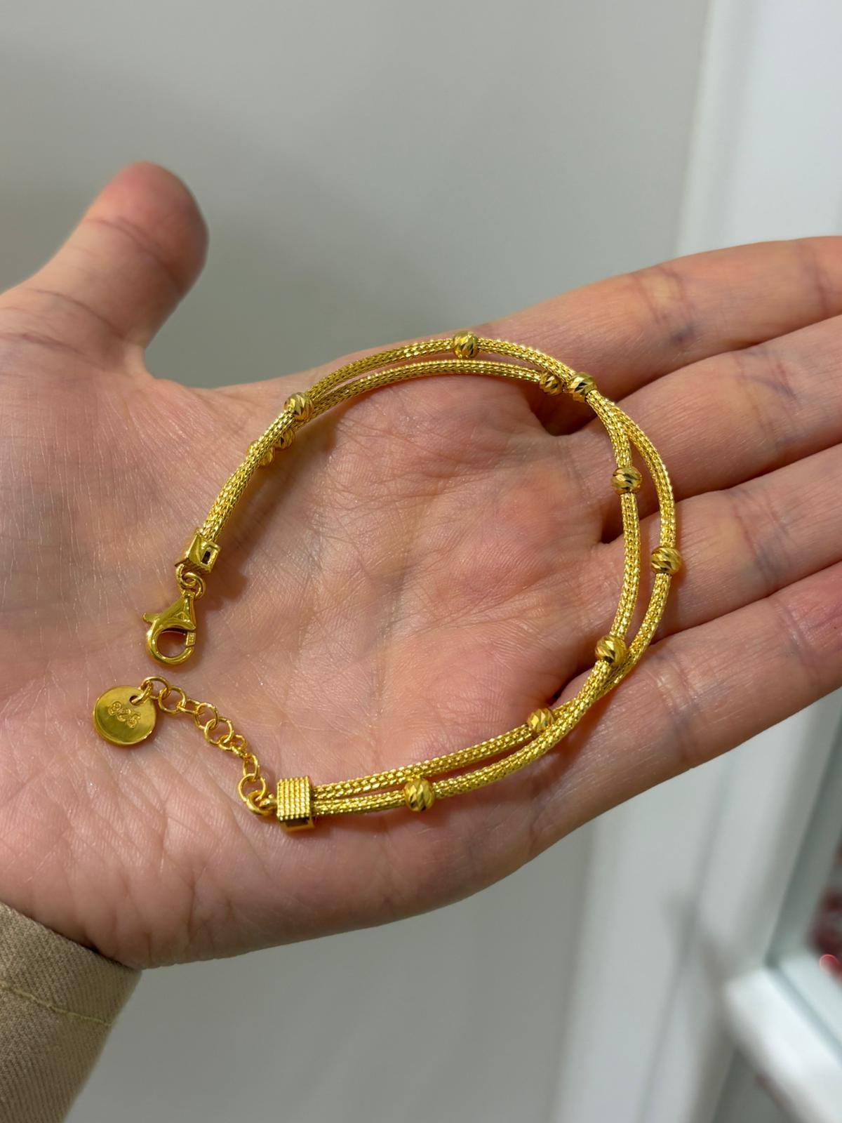 Kadın Gümüş Doricalı 2'li Bileklik 