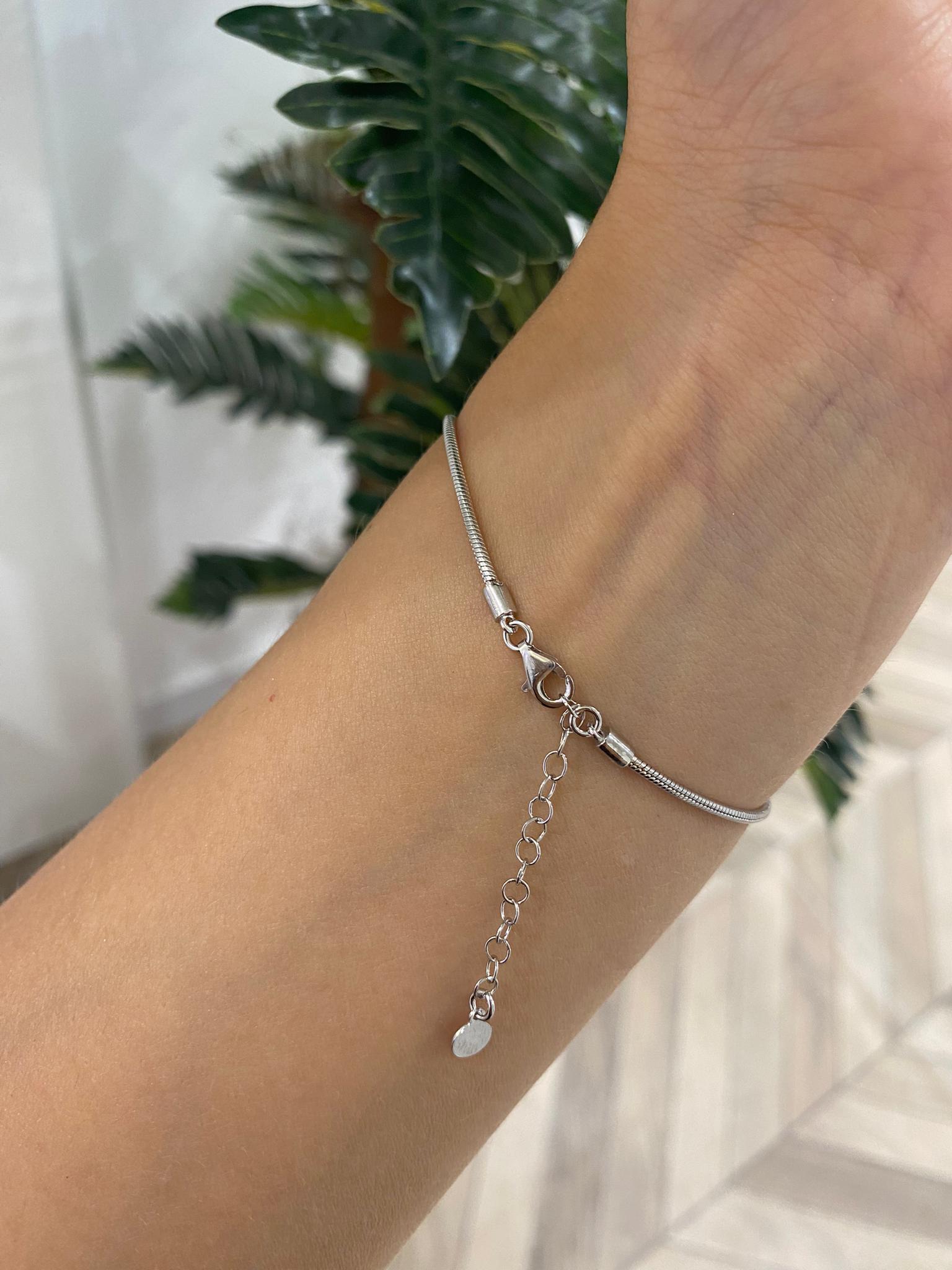 Kadın Gümüş Doricalı Lila Silindir Bileklik