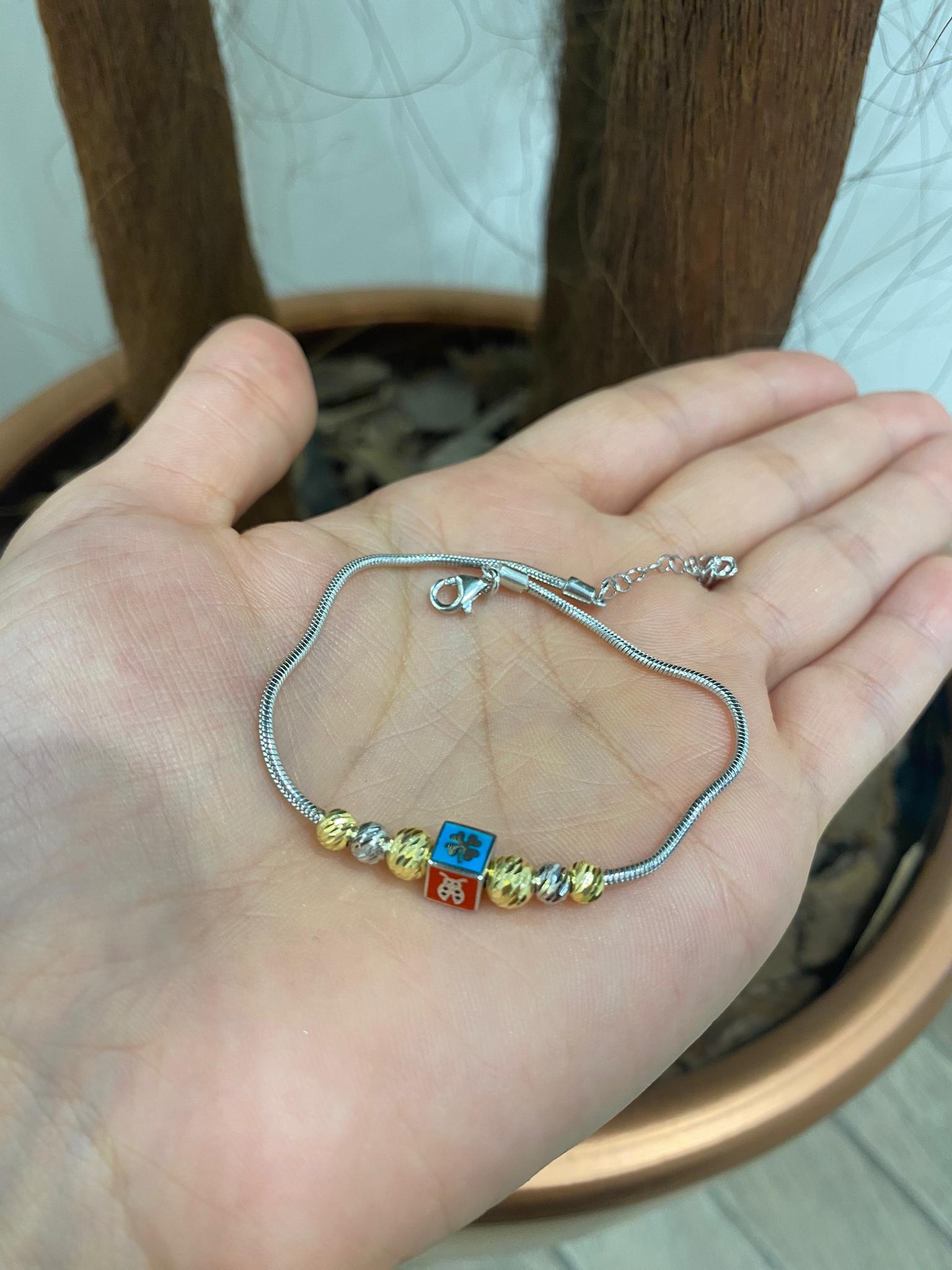 Kadın Gümüş Doricalı Şans Bileklik