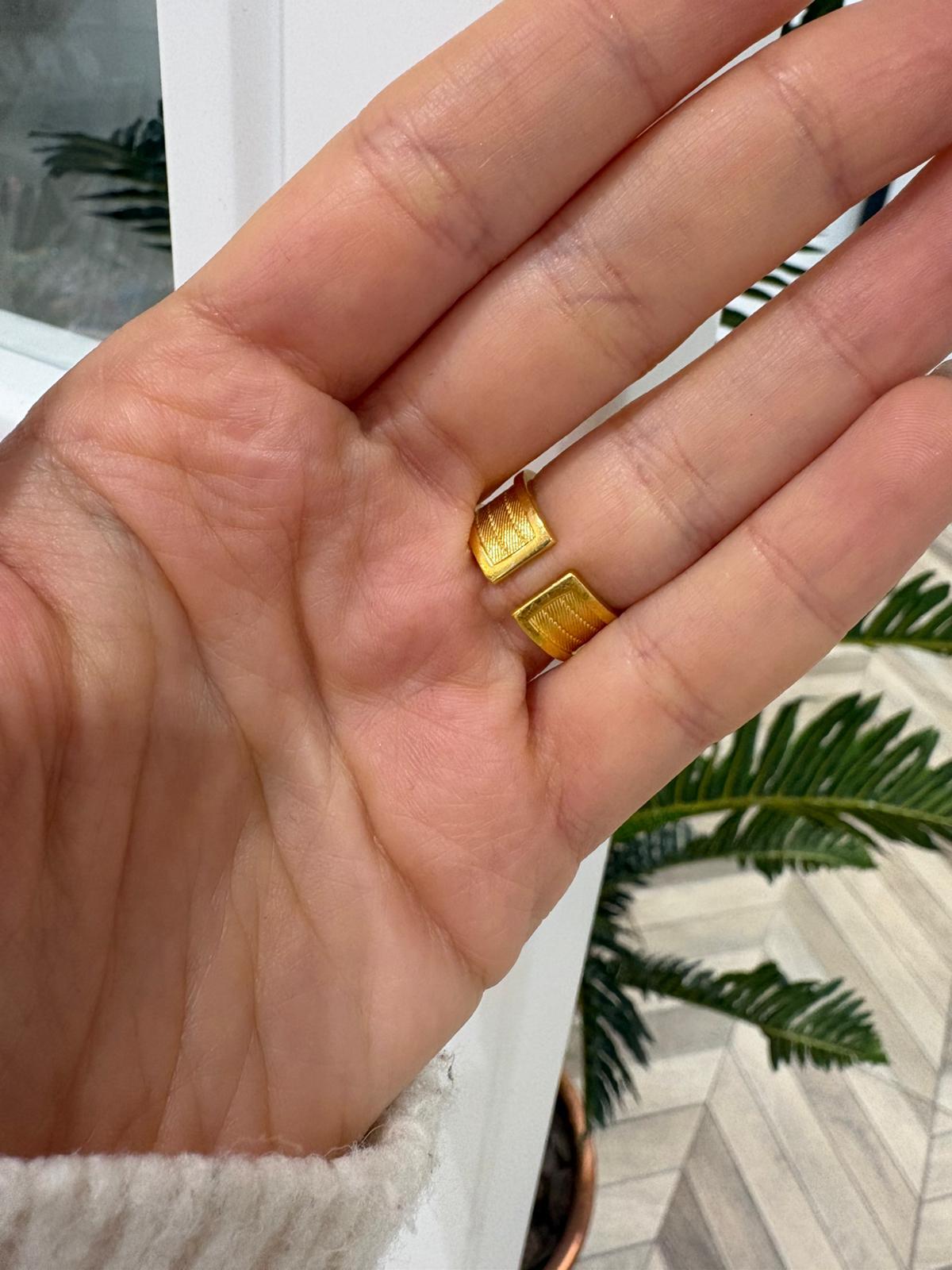 Kadın Gümüş Düz Şapkasız Hasır Yüzük