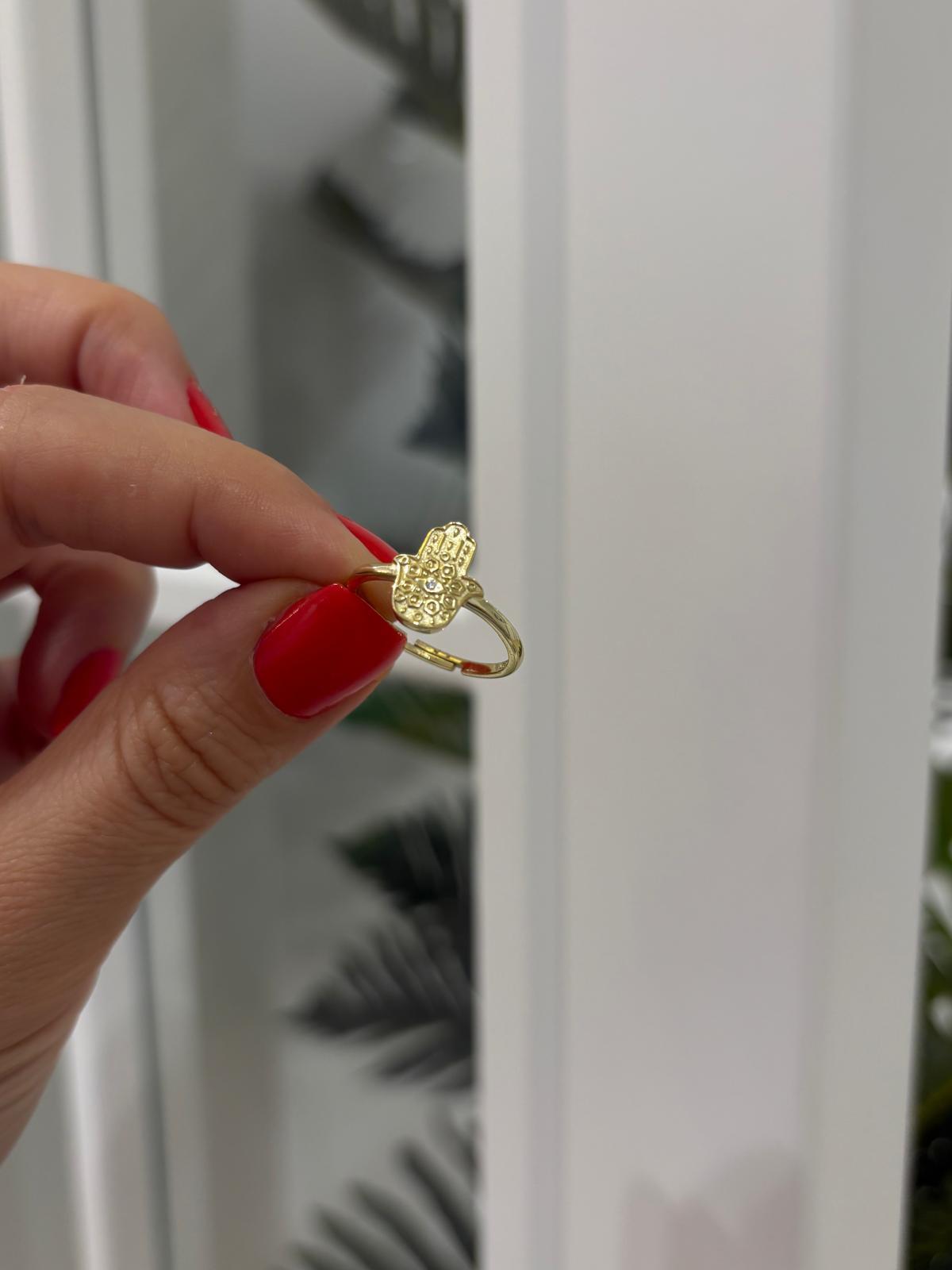 Kadın Gümüş Fatma Ana Eli Çıtır Yüzük