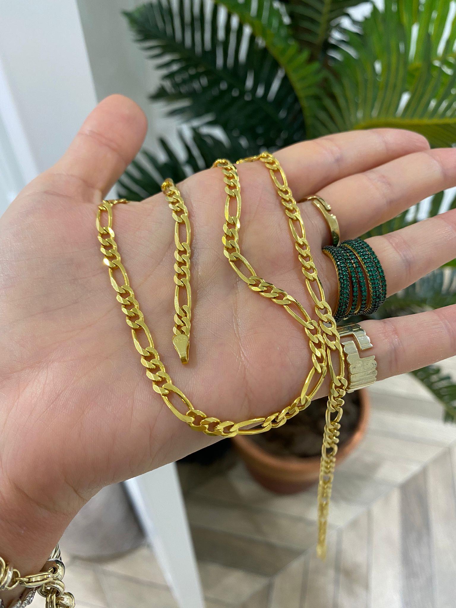 Kadın Gümüş Gold Zincir Kolye