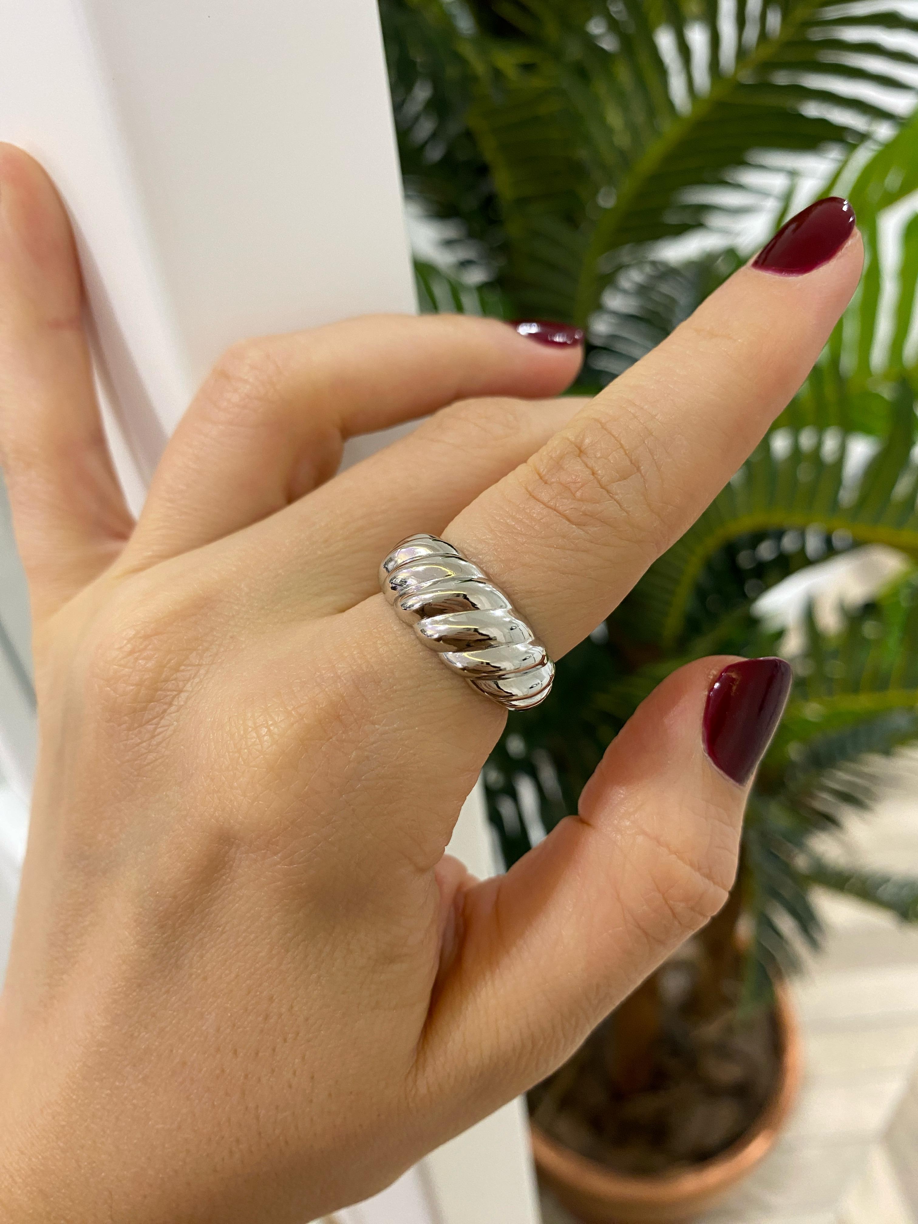 Kadın Gümüş İthal İstiridye Yüzük