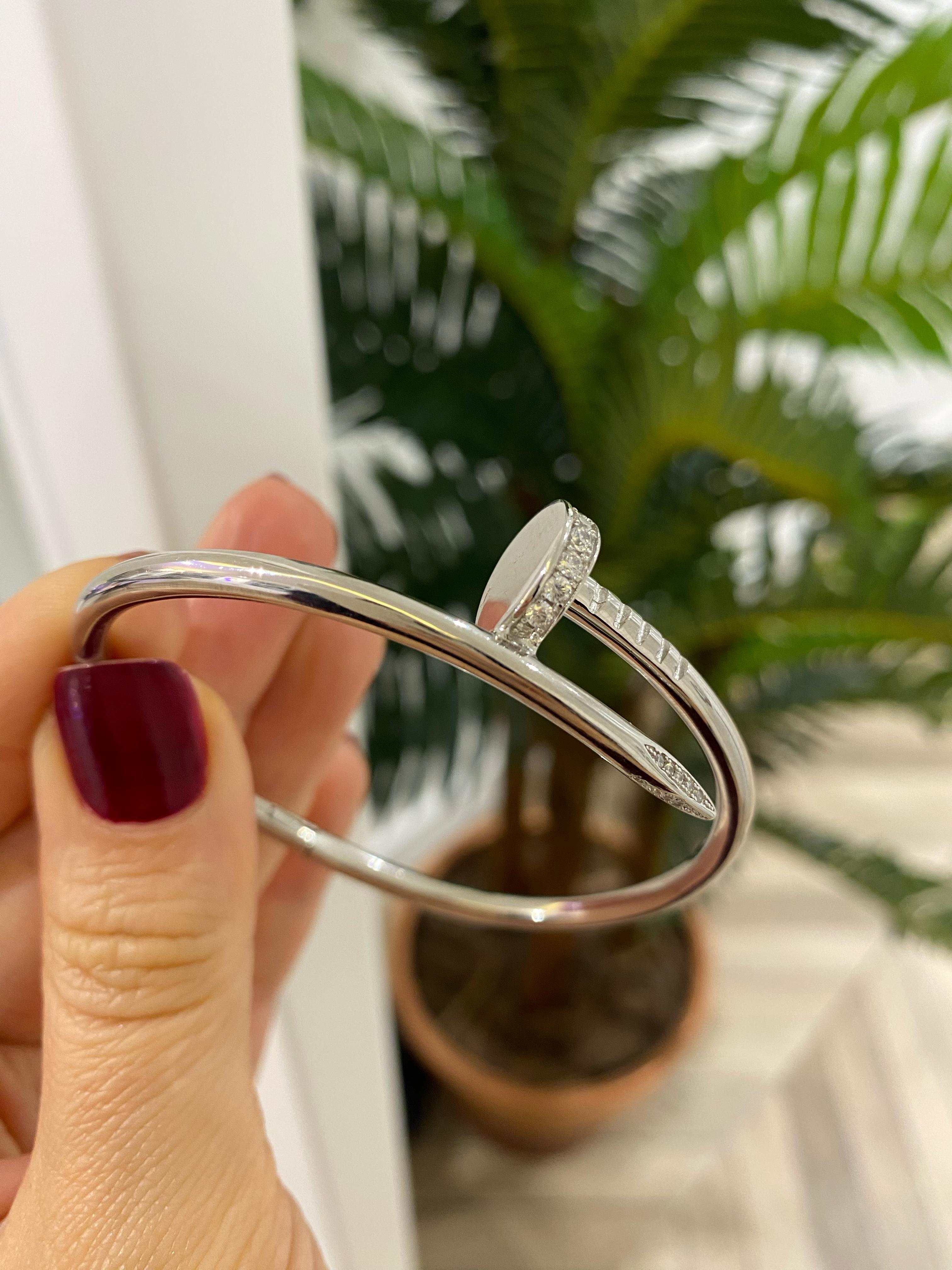 Kadın Gümüş İthal Kalın Çivi Bileklik