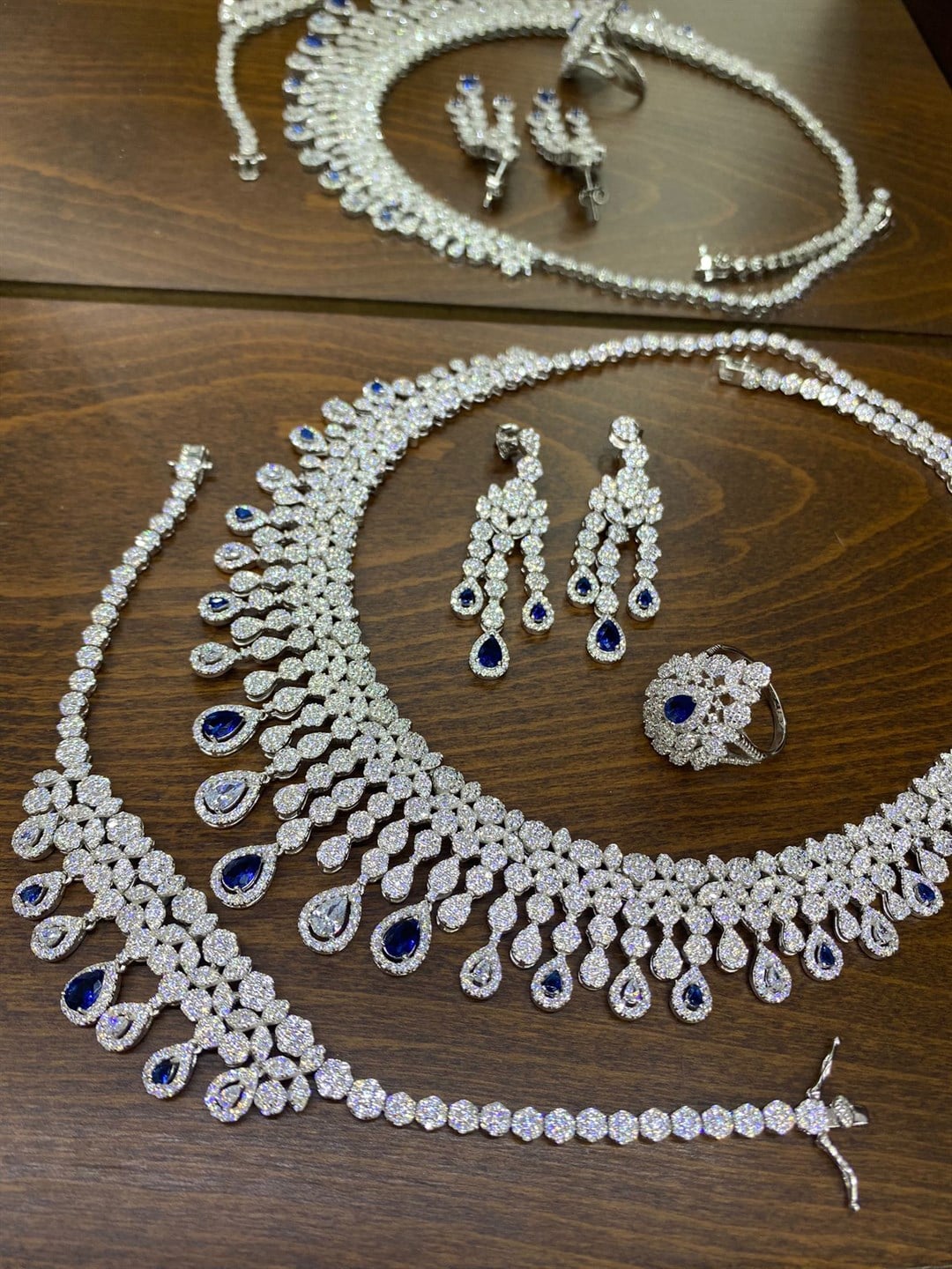 Kadın Gümüş İthal Özel Damla Set