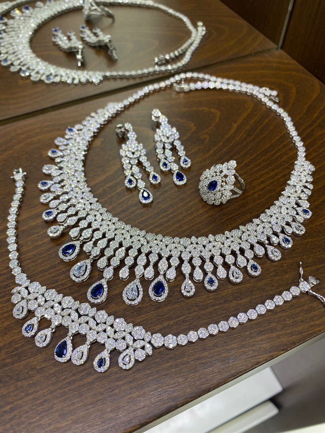 Kadın Gümüş İthal Özel Damla Set