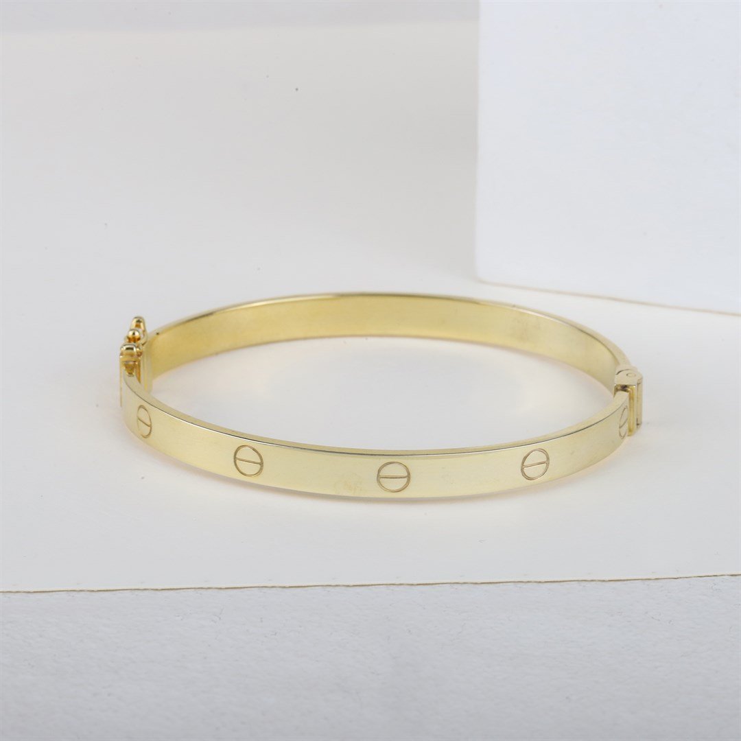 Kadın Gümüş Kelepçe Bileklik Gold Kaplama