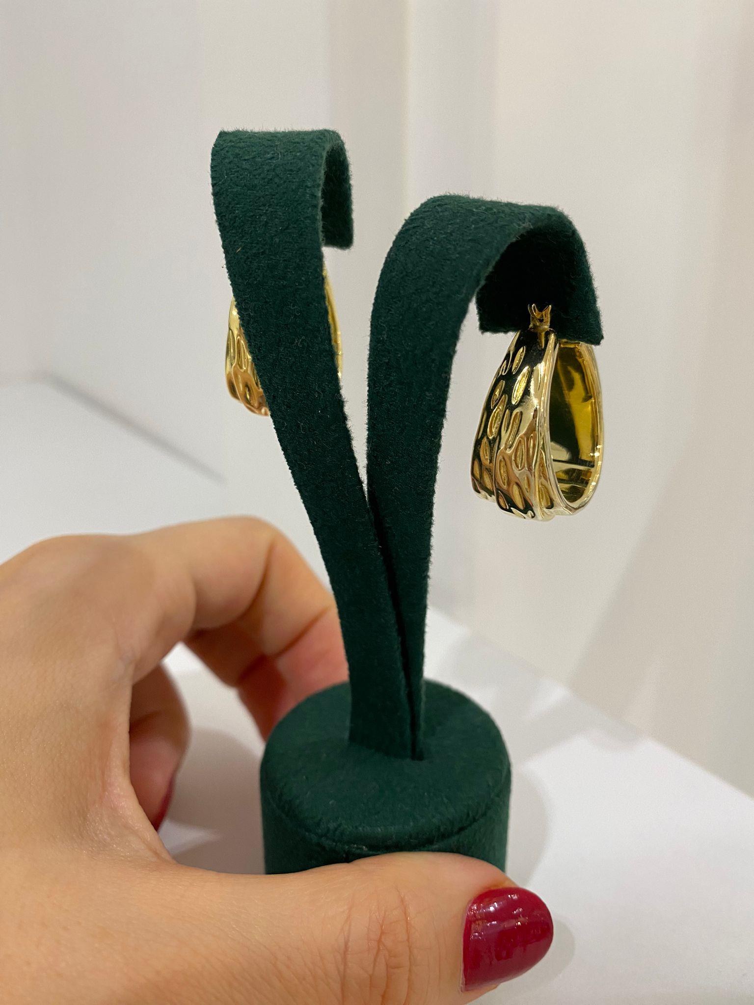 Kadın Gümüş Lazer Kesimli Halka Küpe