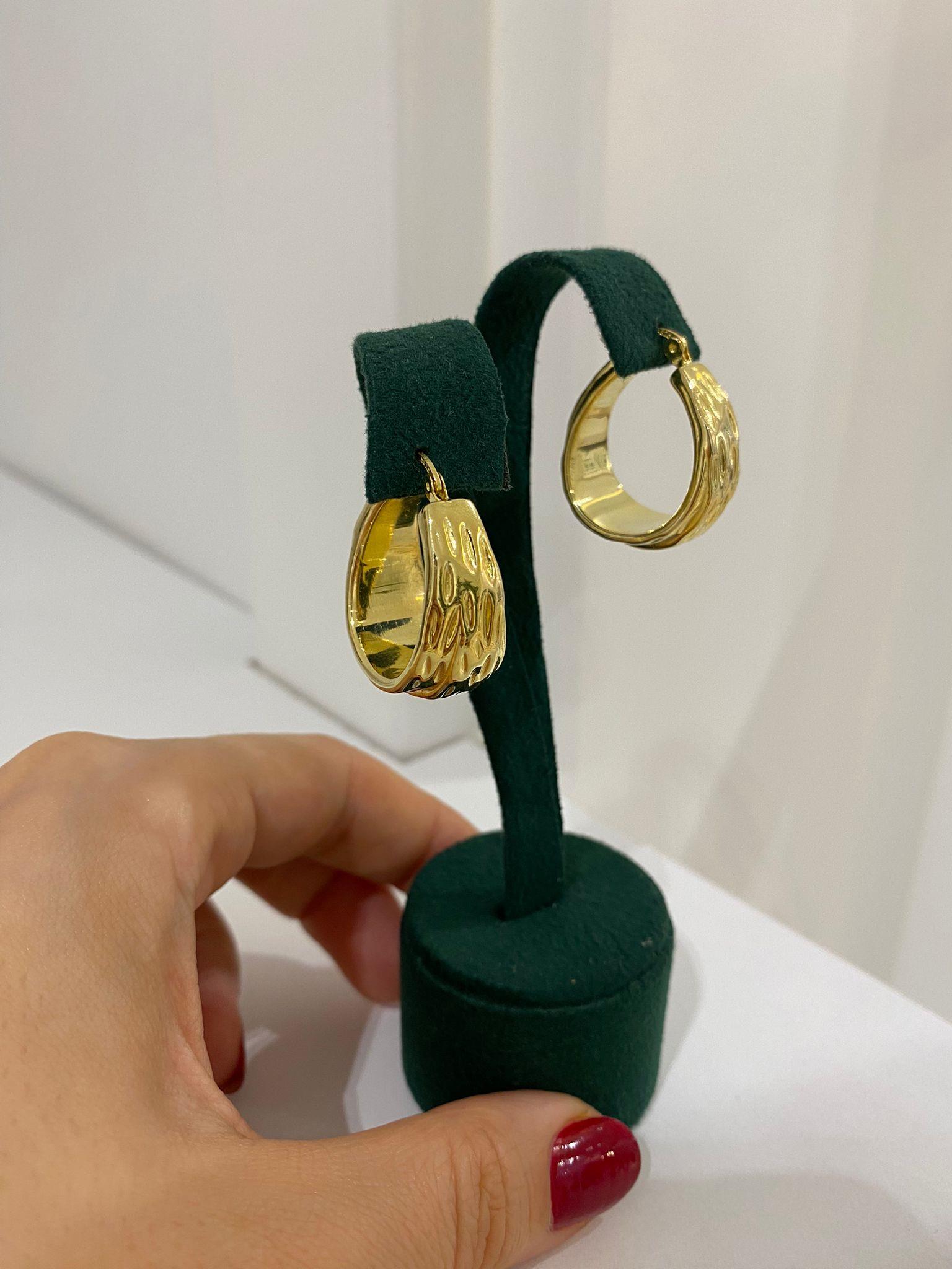 Kadın Gümüş Lazer Kesimli Halka Küpe