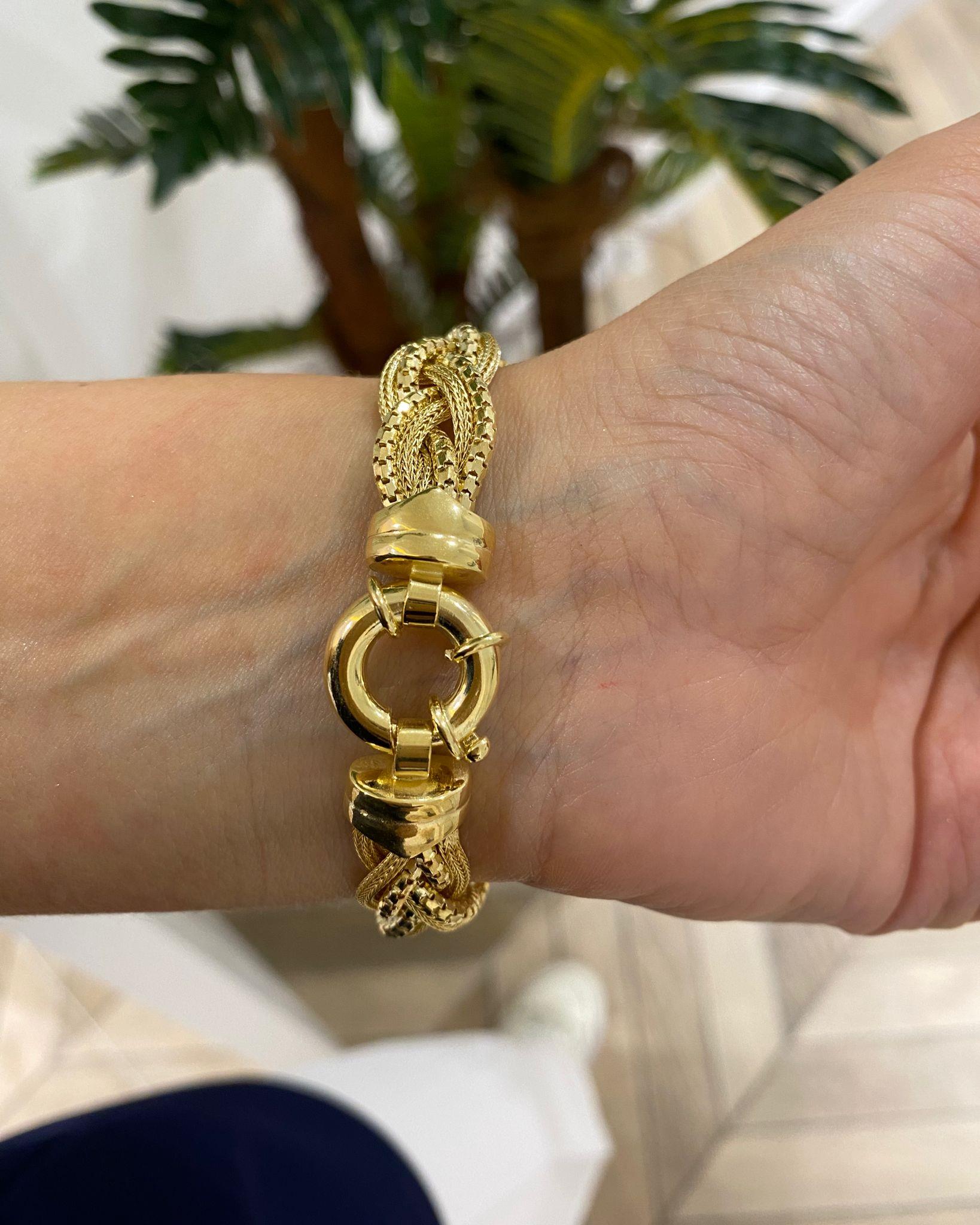 Kadın Gümüş Örgü Model İthal Bileklik