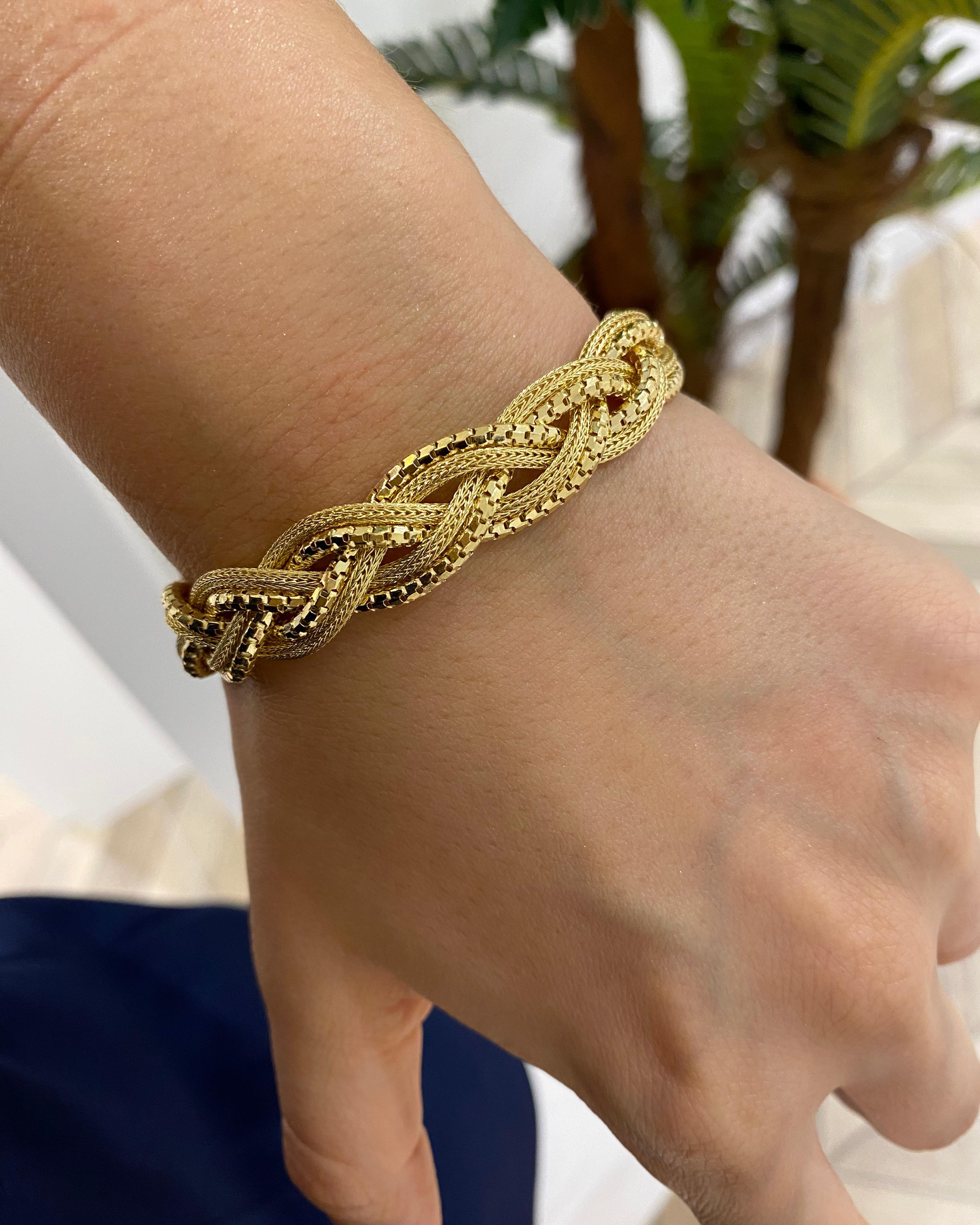 Kadın Gümüş Örgü Model İthal Bileklik