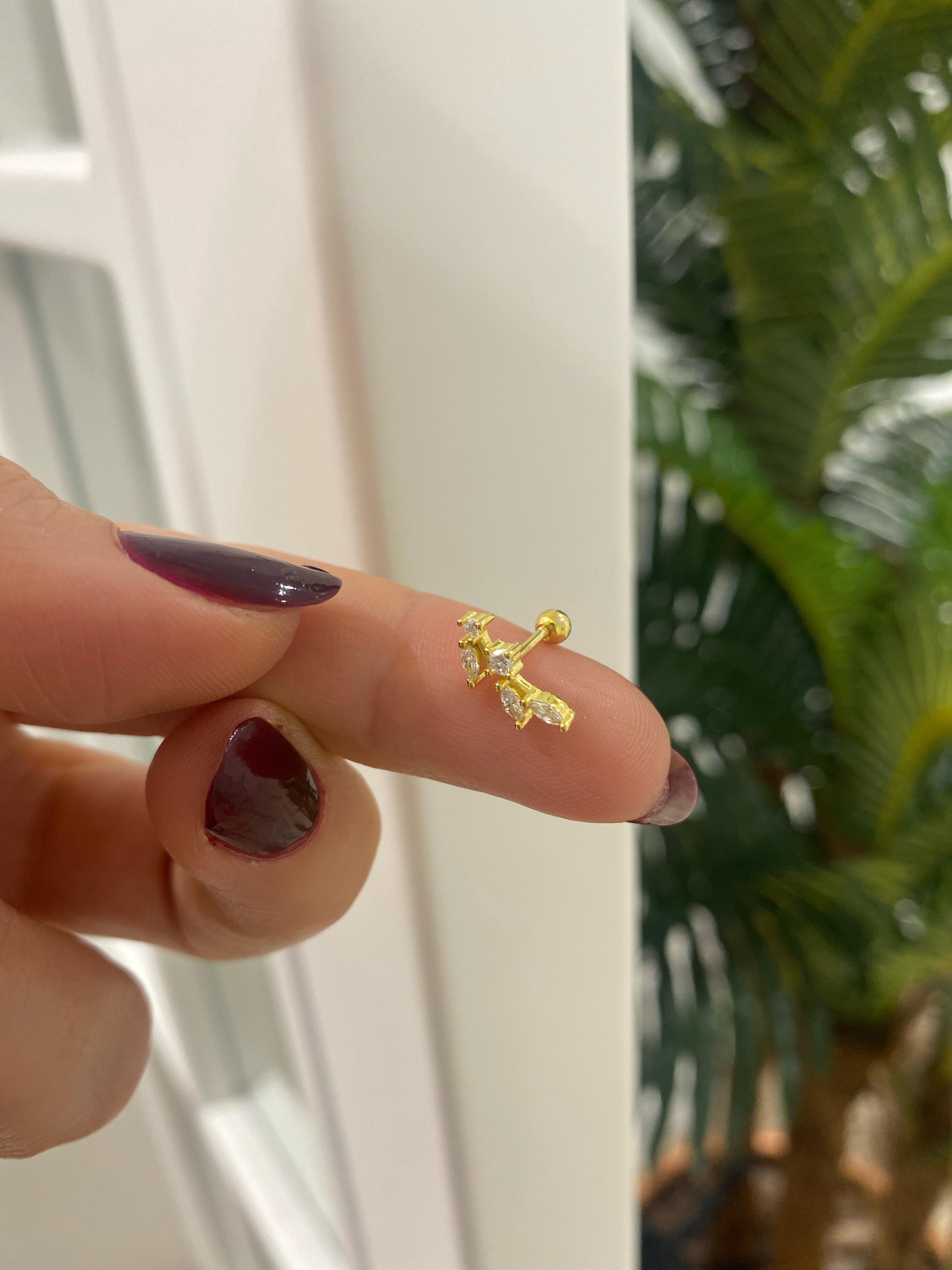 Kadın Gümüş Tragus