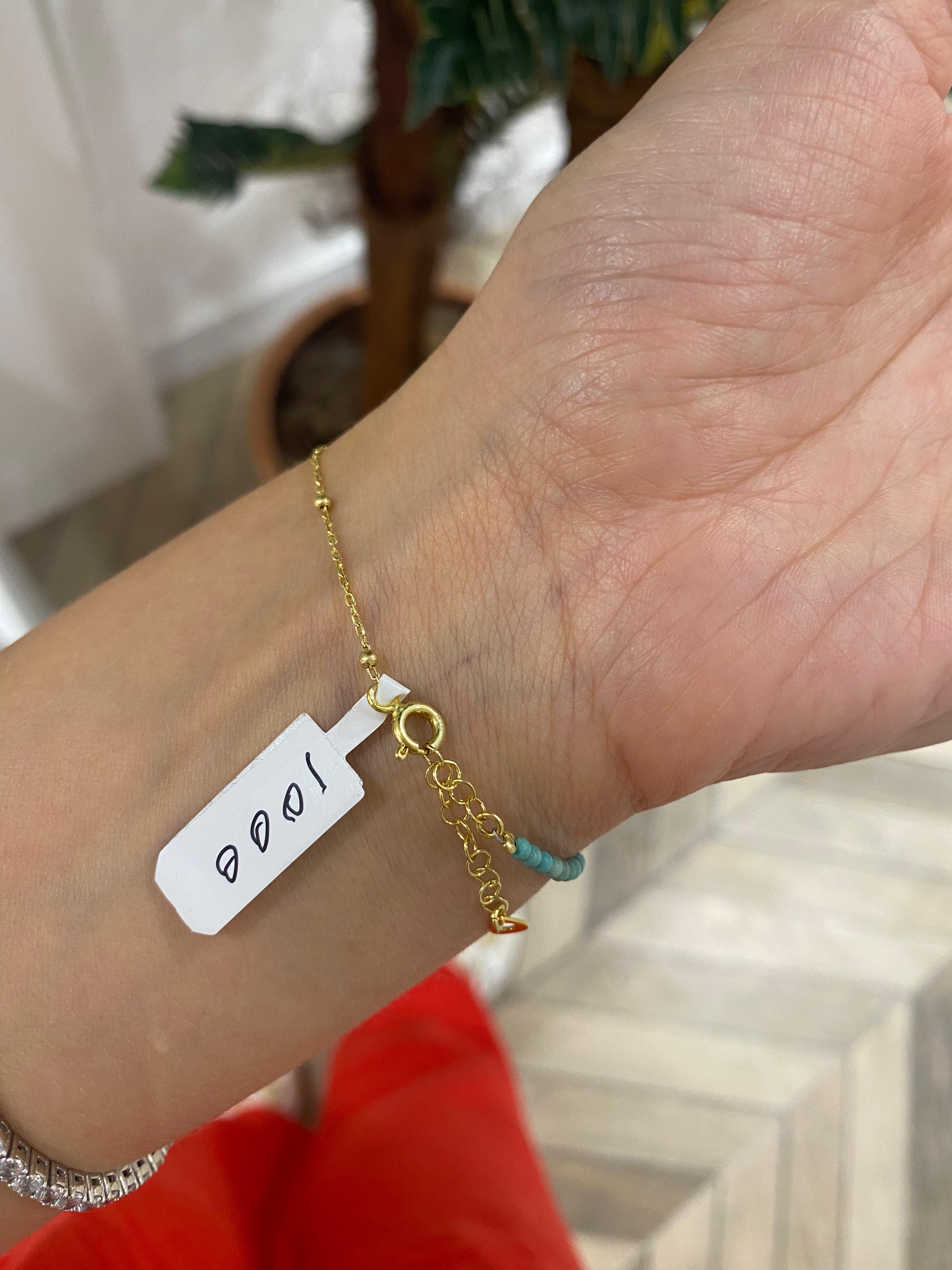 Kadın Gümüş Turkuaz Doğal Taşlı Bileklik