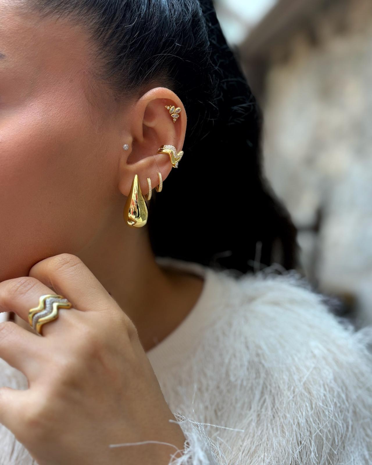 Kadın Gümüş Zikzak Cuff