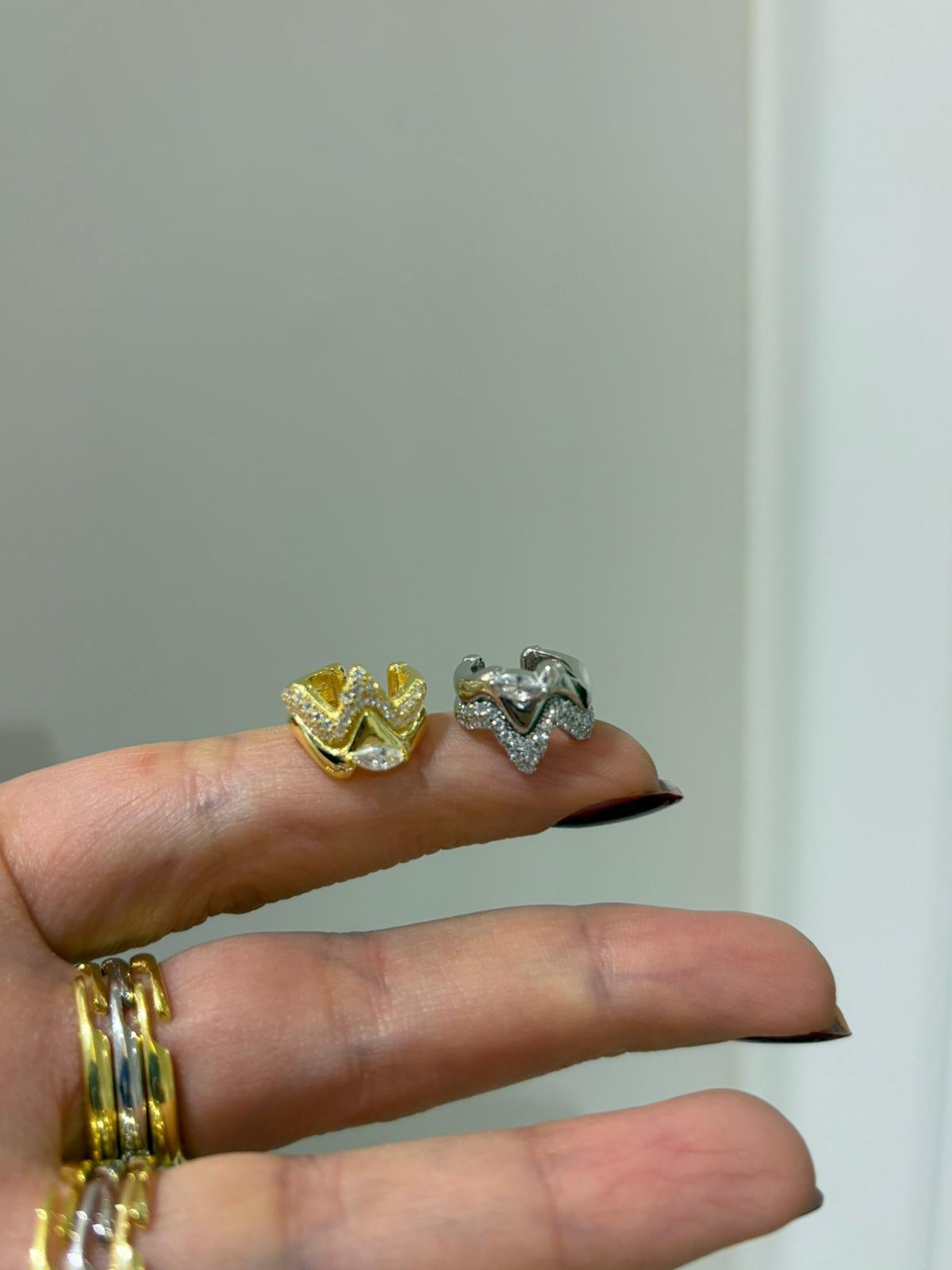 Kadın Gümüş Zikzak Cuff