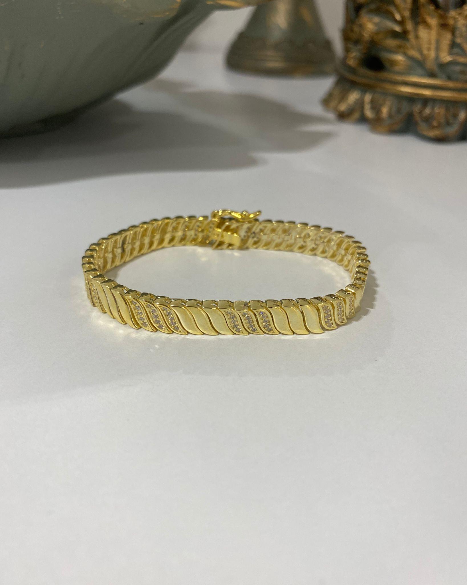 Kadın Gümüş Zirkon Taşlı Bileklik