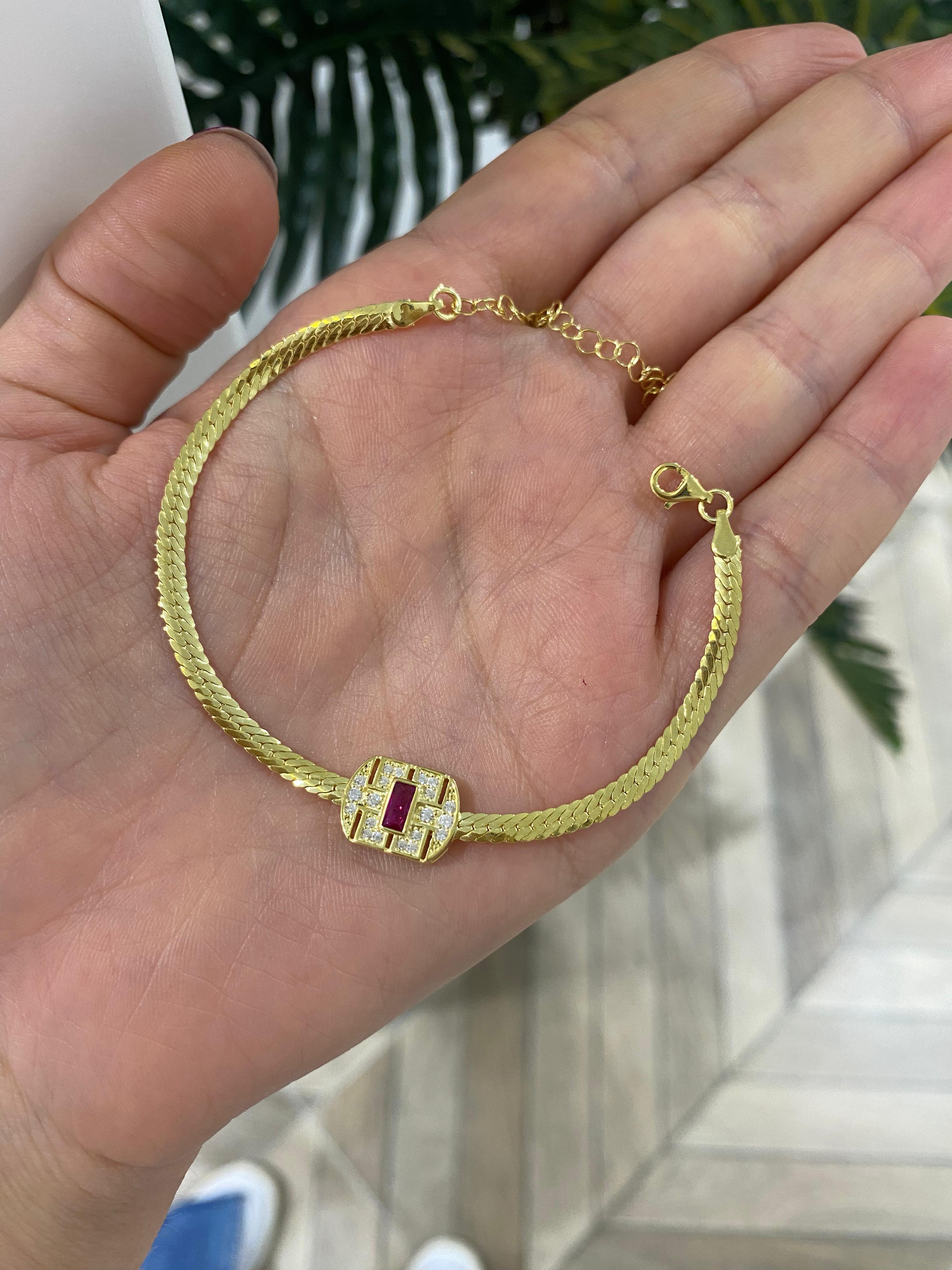 Kadın Gümüş Zirkon Taşlı Bileklik