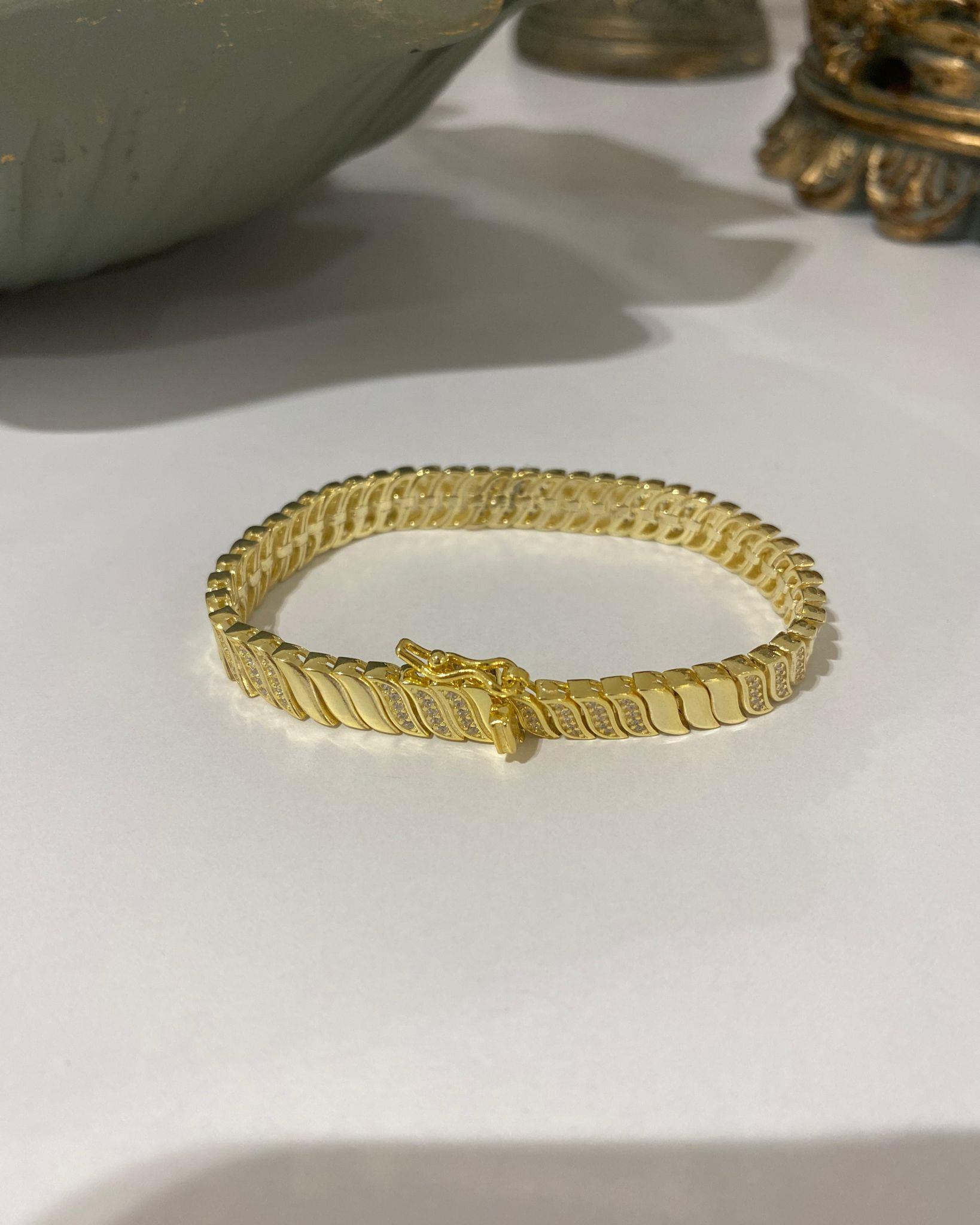 Kadın Gümüş Zirkon Taşlı Bileklik