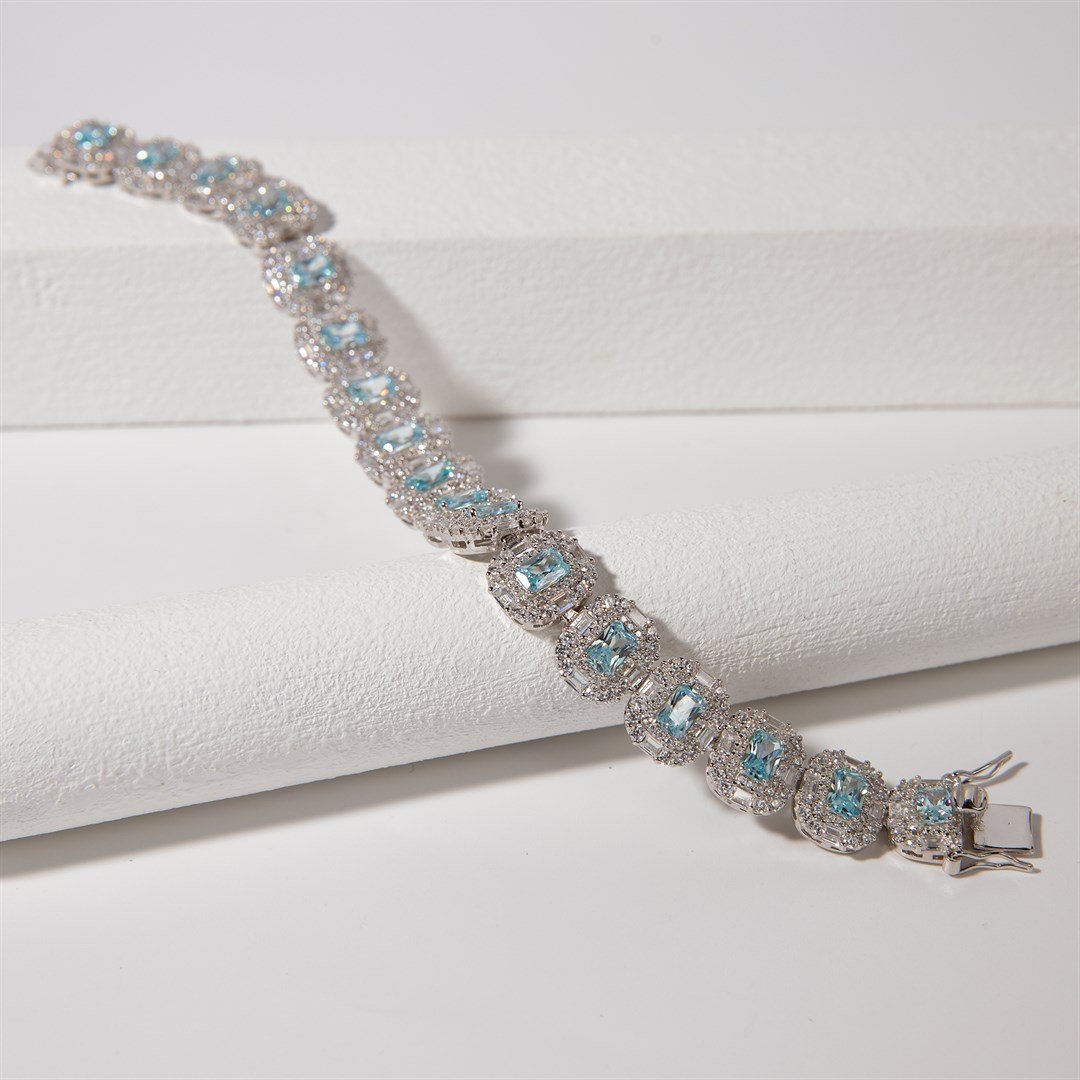 Kadın Gümüş Zirkon Taşlı Bileklik