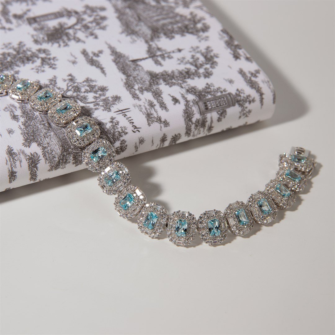 Kadın Gümüş Zirkon Taşlı Bileklik