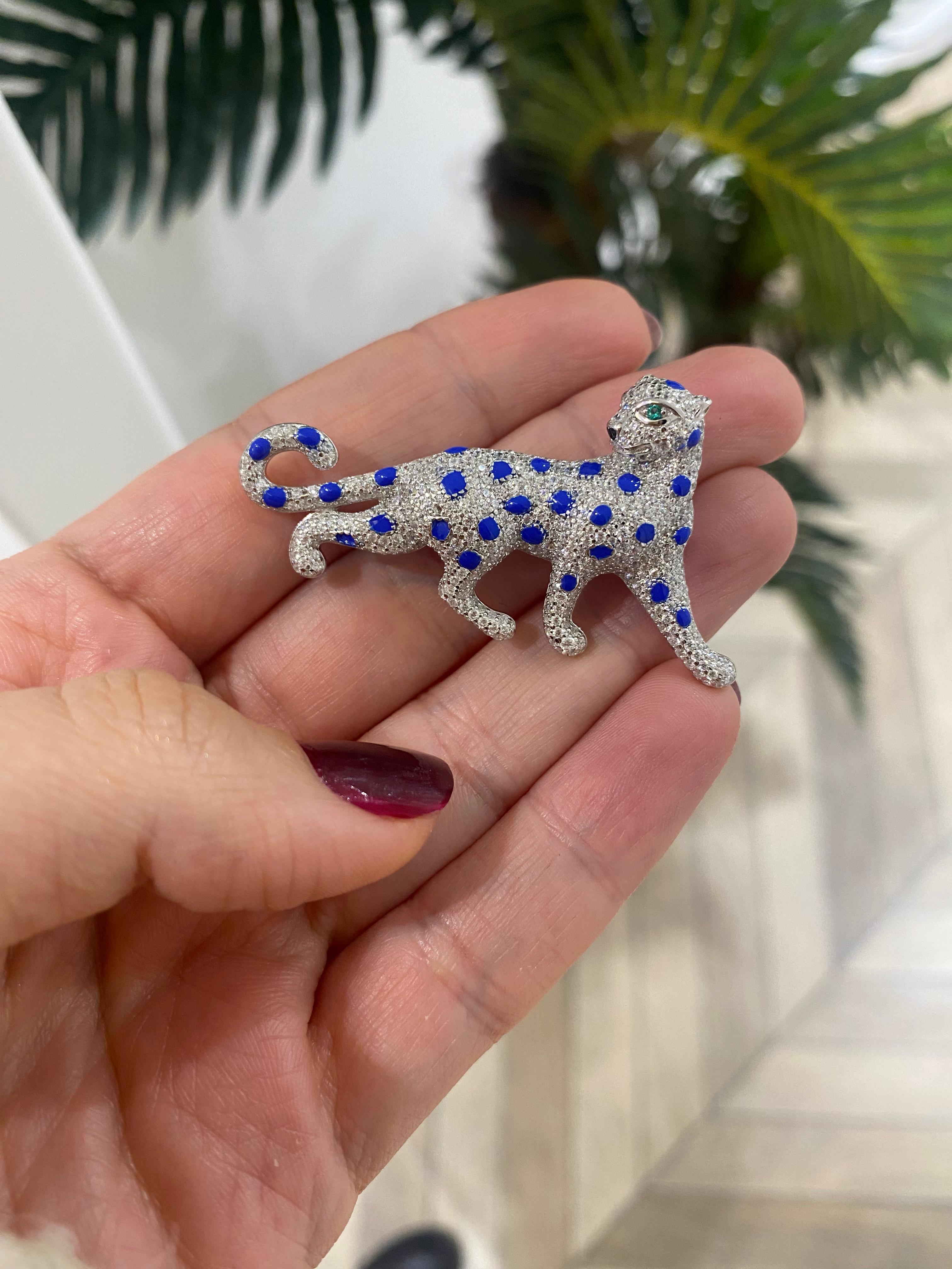 Kadın Gümüş Zirkon Taşlı Broş