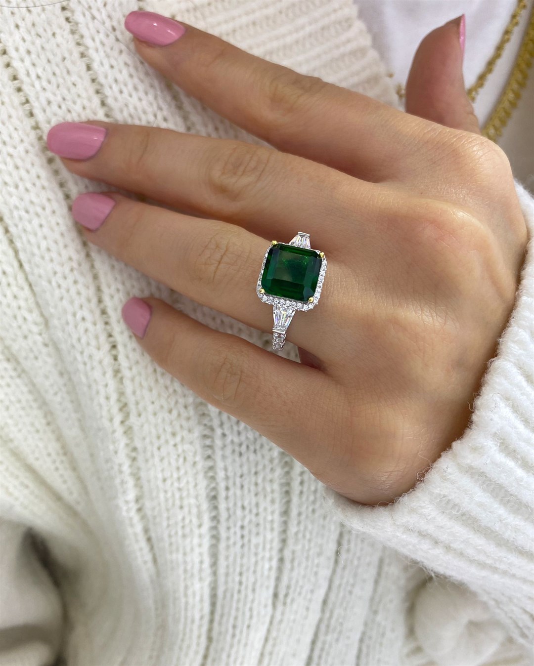 Kadın Gümüş Zirkon Taşlı Yüzük