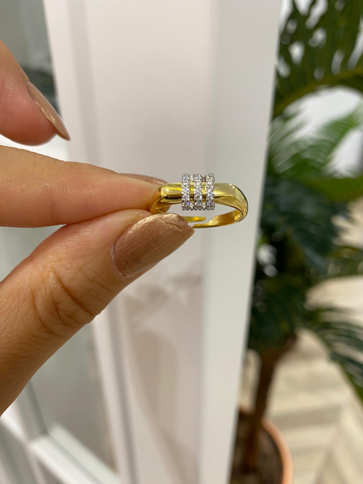 Kadın Gümüş Zirkon Taşlı Yüzük