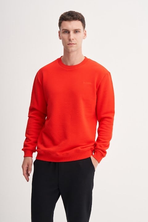 Cazador Erkek  Caz 54250 3Ipl. Bıs.Yk. Sweat Kırmızı