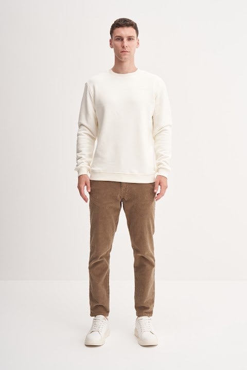 Cazador Erkek  Caz 54250 3Ipl. Bıs.Yk. Sweat Ekru
