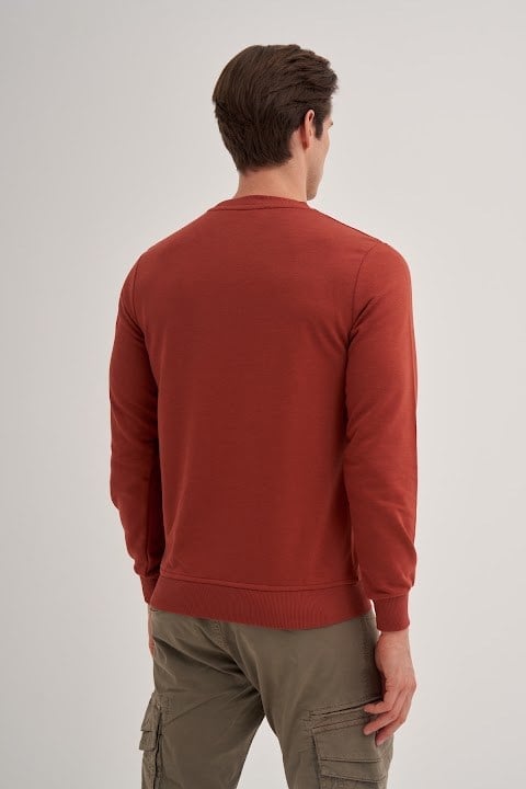 Cazador Erkek  Caz 56100 3 Ipl. Basıc Sweat Kiremit