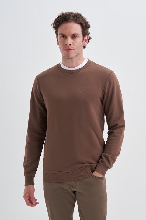 Cazador Erkek  Caz 56100 3 Ipl. Basıc Sweat Kahve