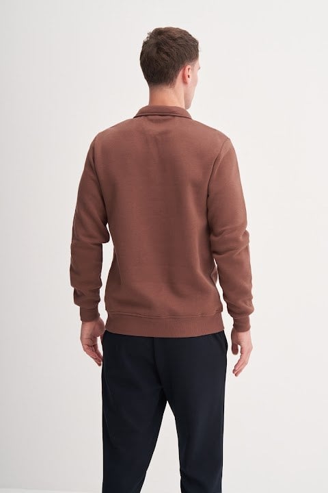 Cazador Erkek  Caz 56180 3 Ipl. Dik Yk. Sweat Kahve