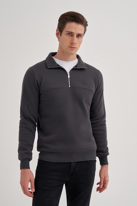 Cazador Erkek  Caz 56180 3 Ipl. Dik Yk. Sweat Antrasit