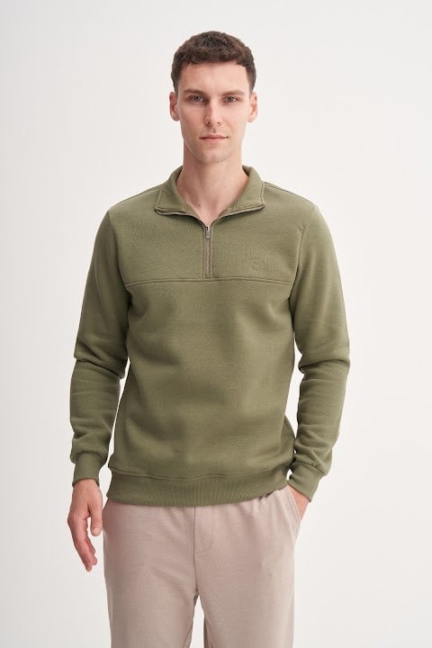 Cazador Erkek  Caz 56180 3 Ipl. Dik Yk. Sweat A.Haki