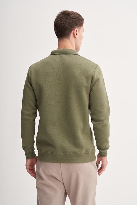 Cazador Erkek  Caz 56180 3 Ipl. Dik Yk. Sweat A.Haki