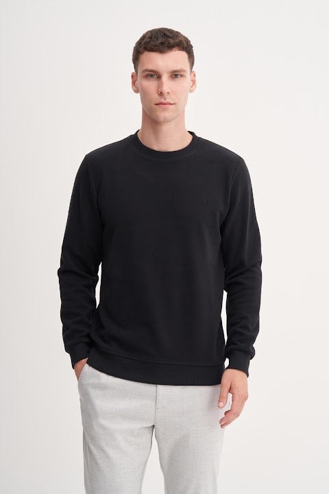 Cazador Erkek  Caz 56400 Selanik Bıs.Yk. Sweat Siyah